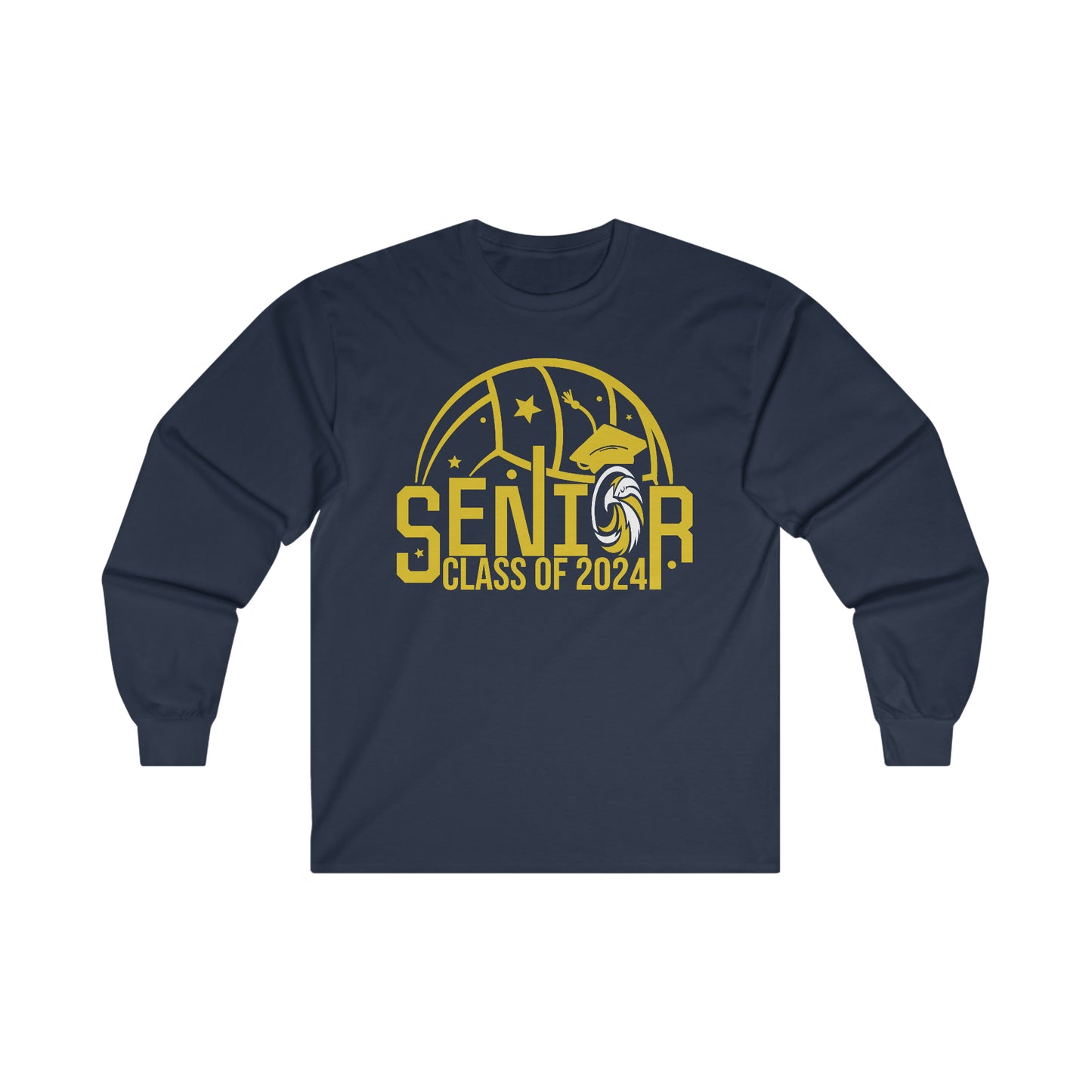 Seniors 2024 Volleyball - Gildan Ultra Cotton Long Sleeve Tee