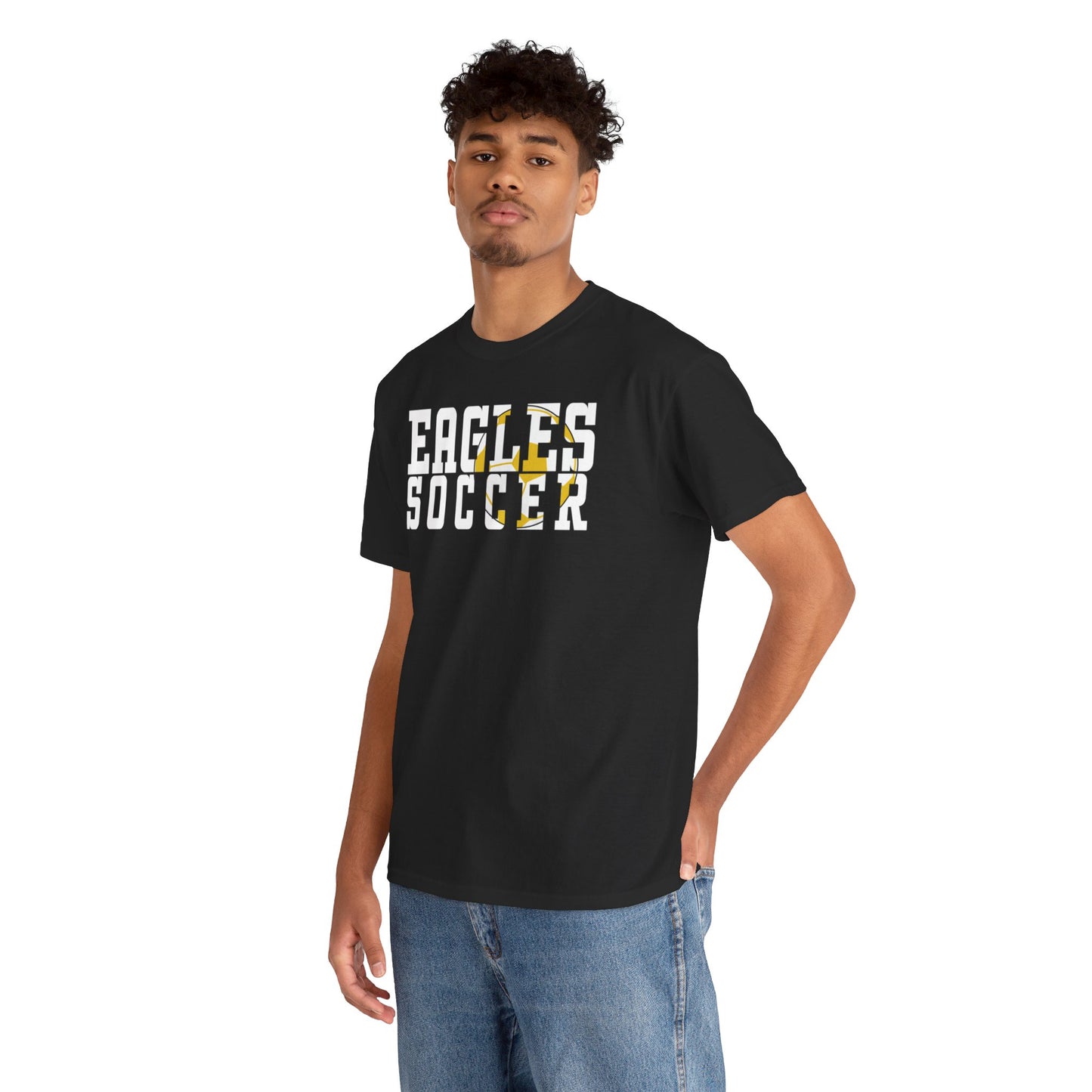 Soccer Cutout - Gildan Unisex Heavy Cotton Tee