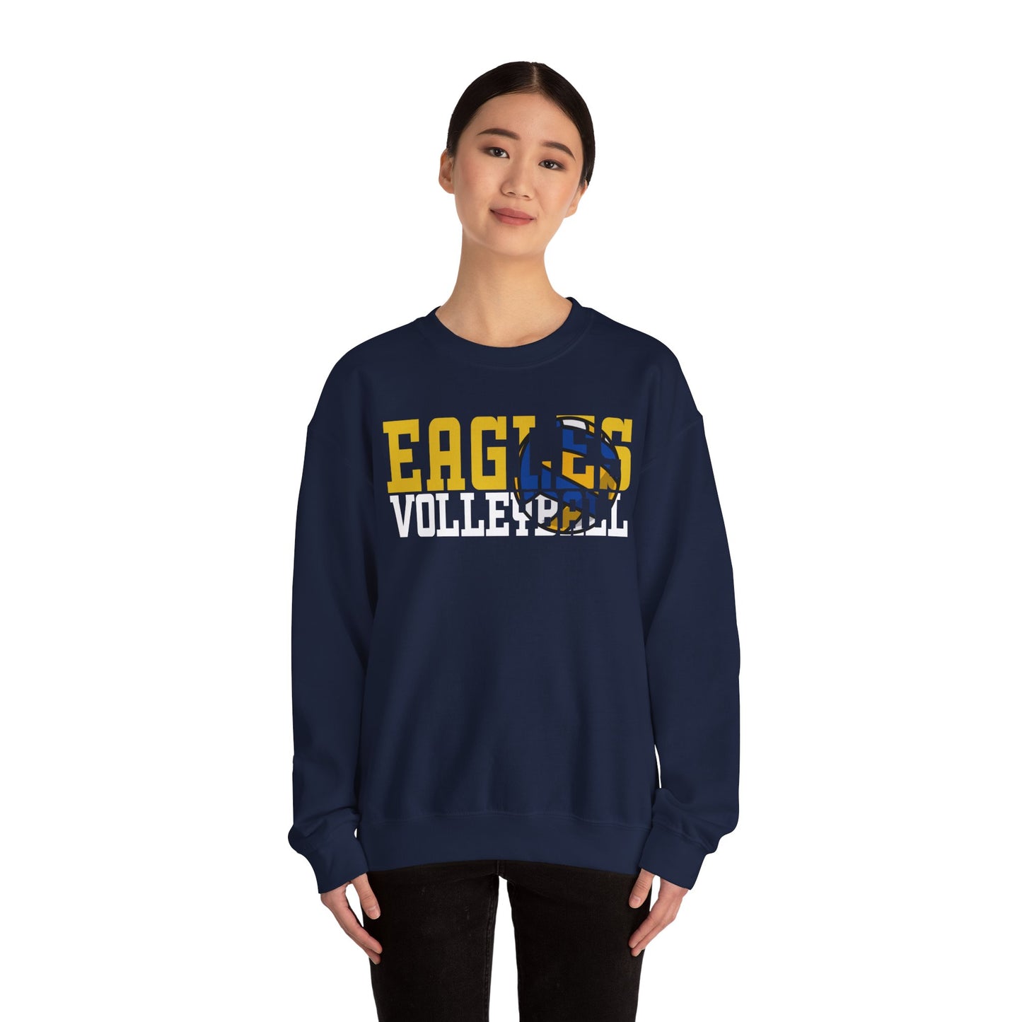 Volleyball Cutout - Gildan Unisex Heavy Blend™ Crewneck Sweatshirt