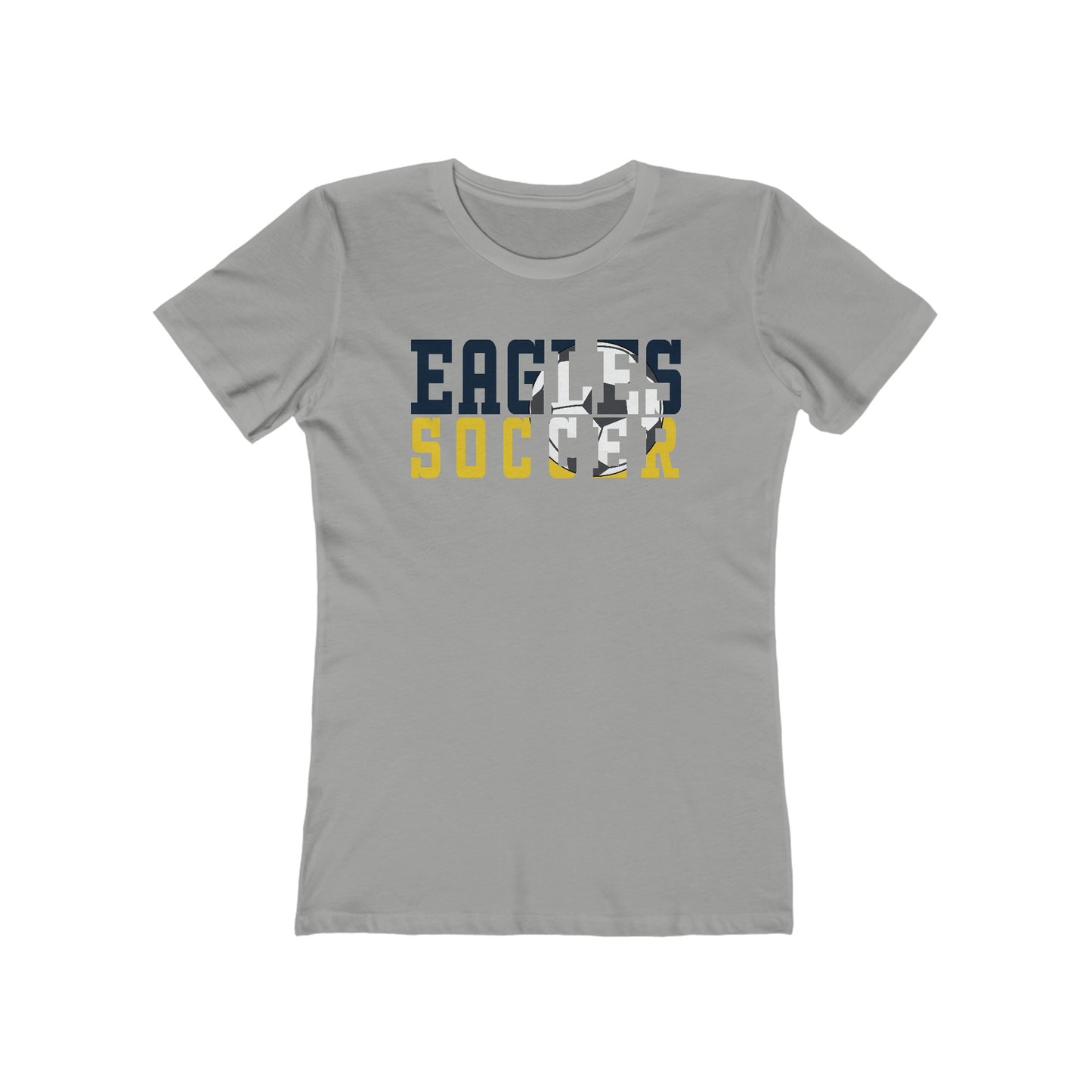 Soccer Cutout - Next Level Women's The Boyfriend Tee