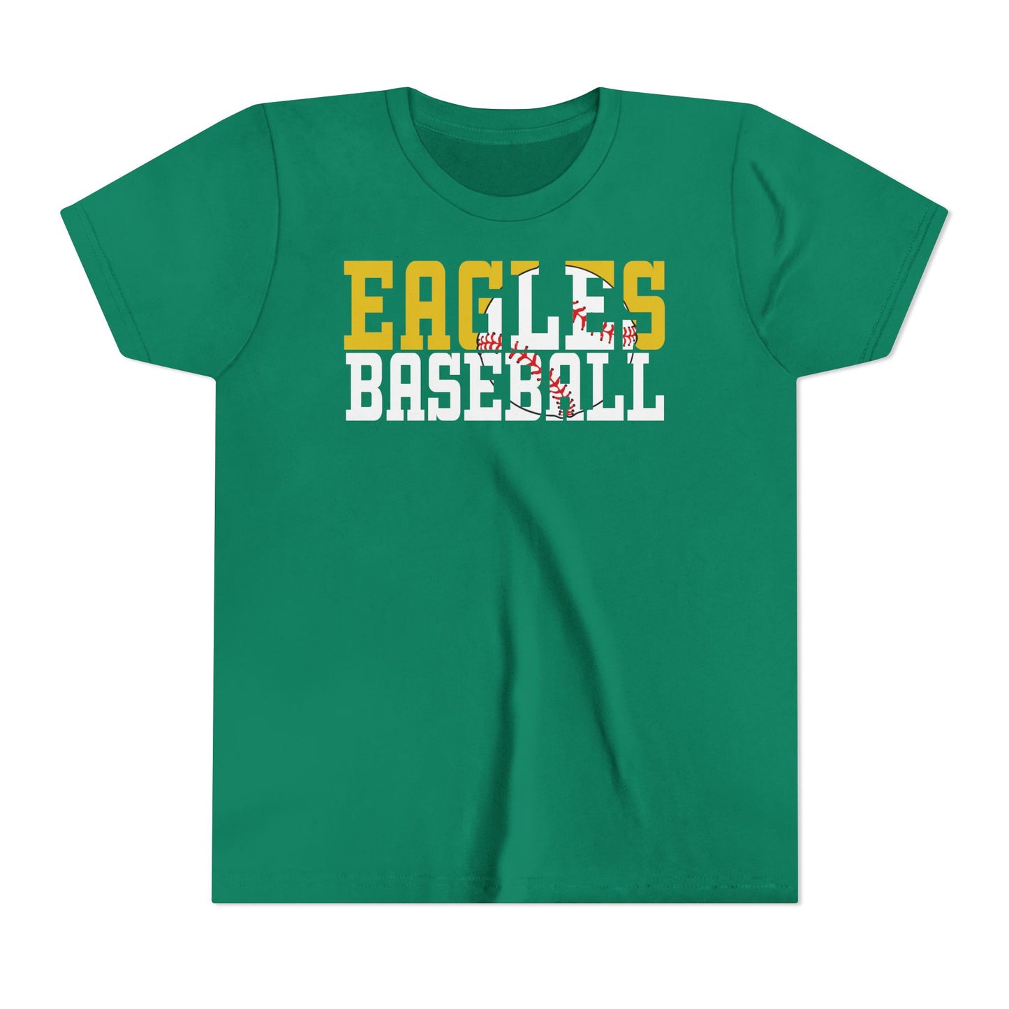 Baseball Cutout - Bella+Canva Youth Short Sleeve Tee