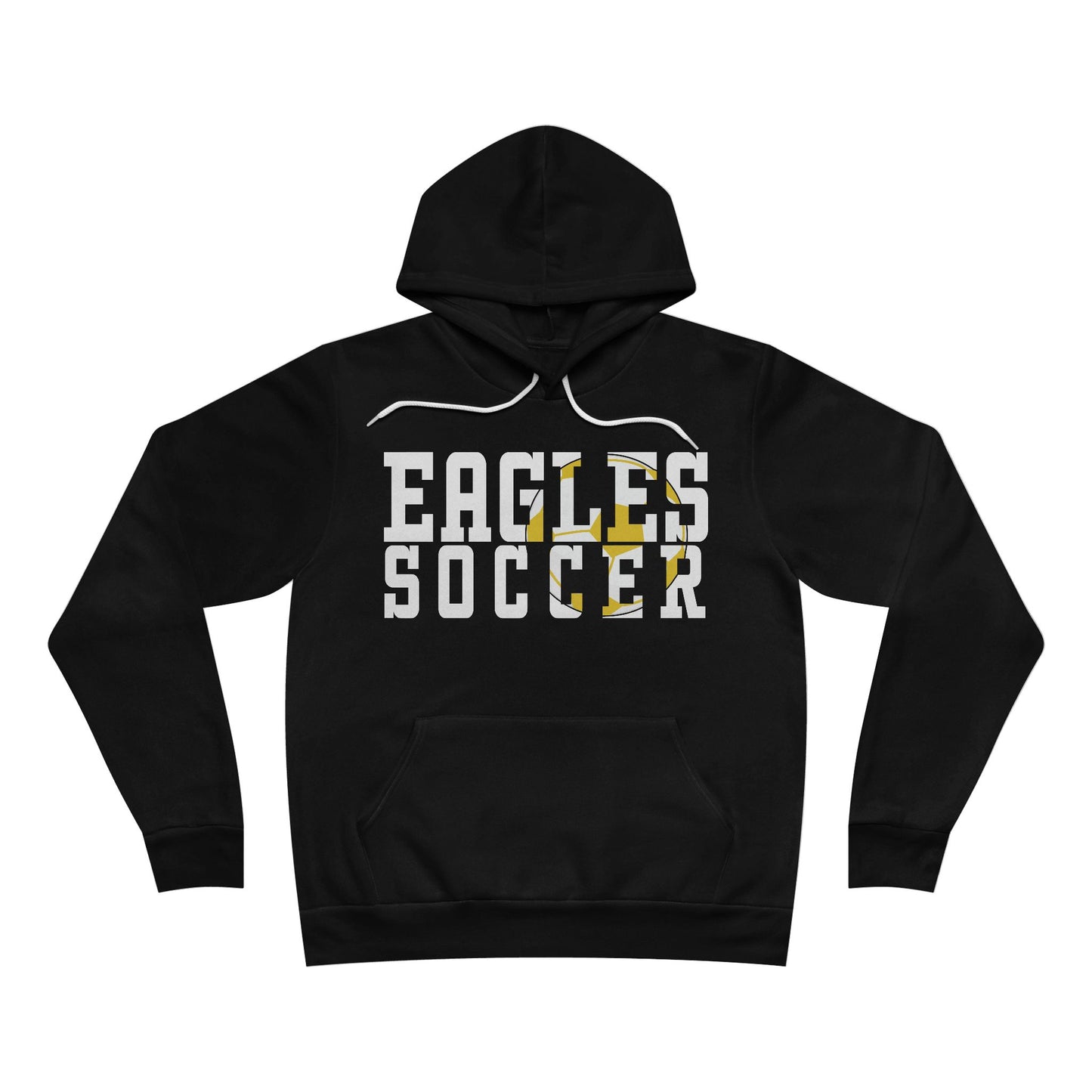 Soccer Cutout - Bella+Canva Unisex Sponge Fleece Pullover Hoodie