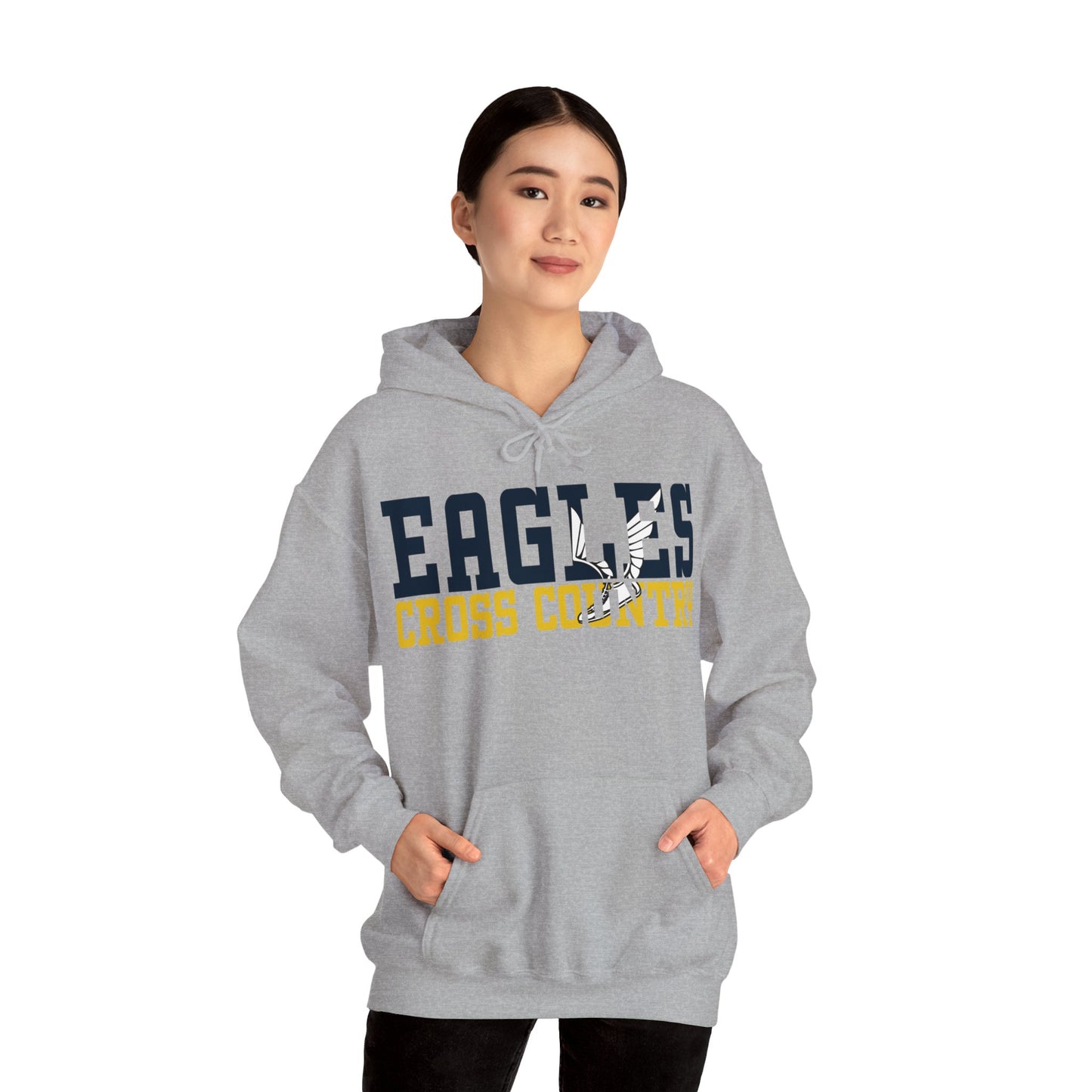 Cross Country Cutout - Gildan Unisex Heavy Blend™ Hooded Sweatshirt