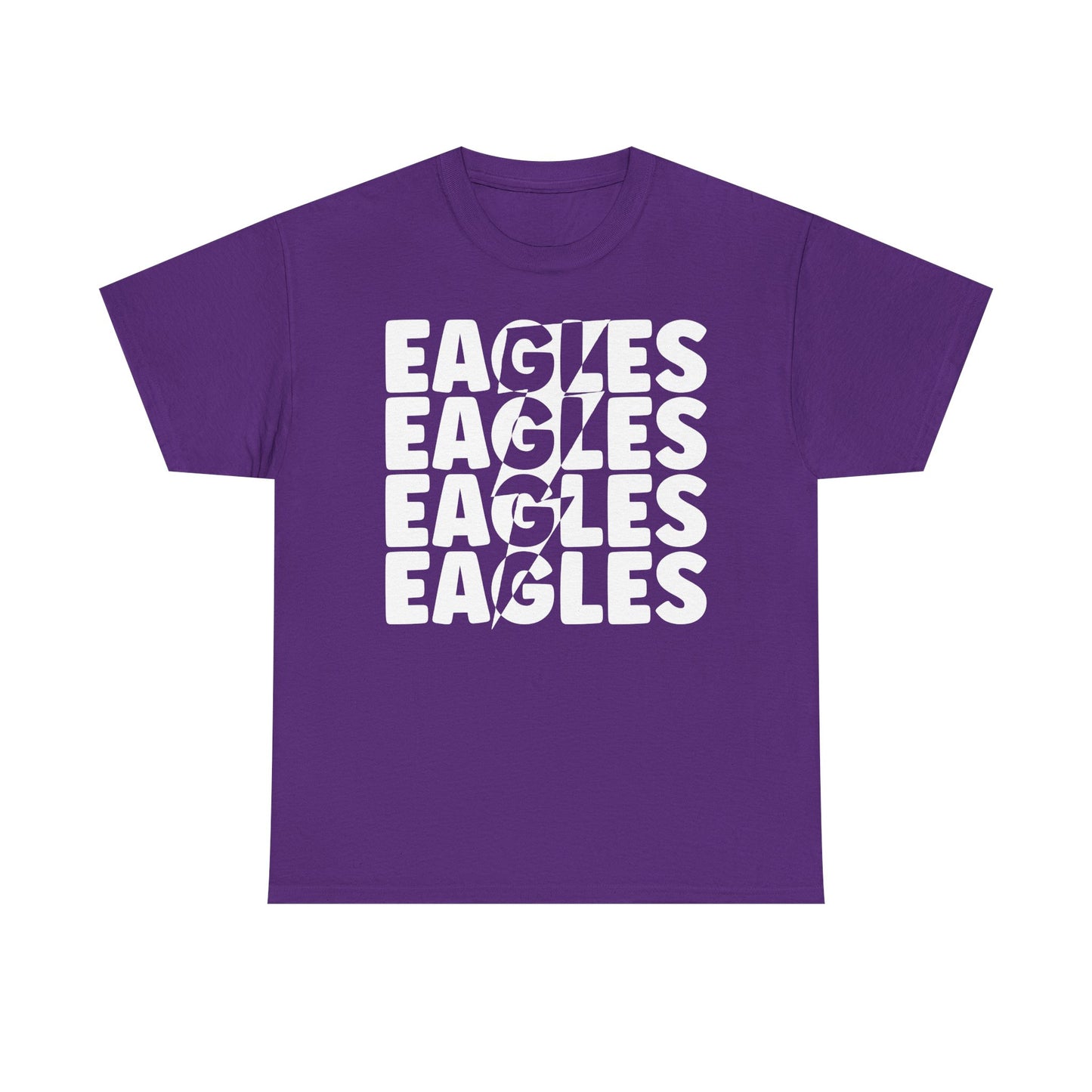 Lightning Bolt Eagles -  Gildan Unisex Heavy Cotton Tee