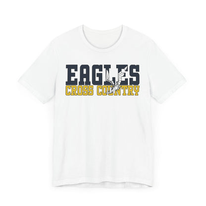 Cross Country Cutout -  Bella+Canva Unisex Jersey Short Sleeve Tee