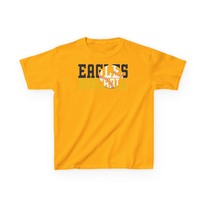 Baseball Cutout - Gildan Kids Heavy Cotton™ Tee