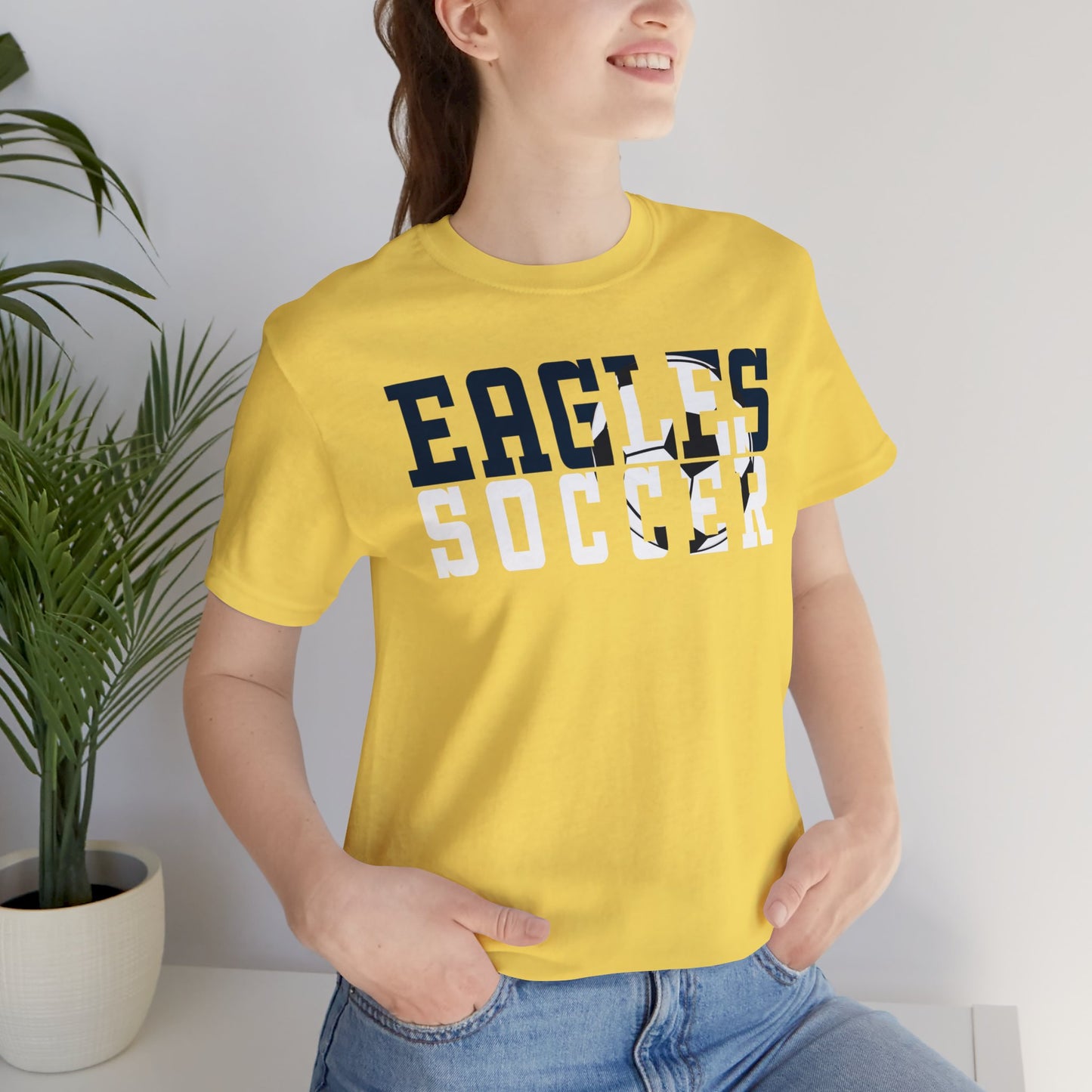 Soccer Cutout - Bella+Canva Unisex Jersey Short Sleeve Tee