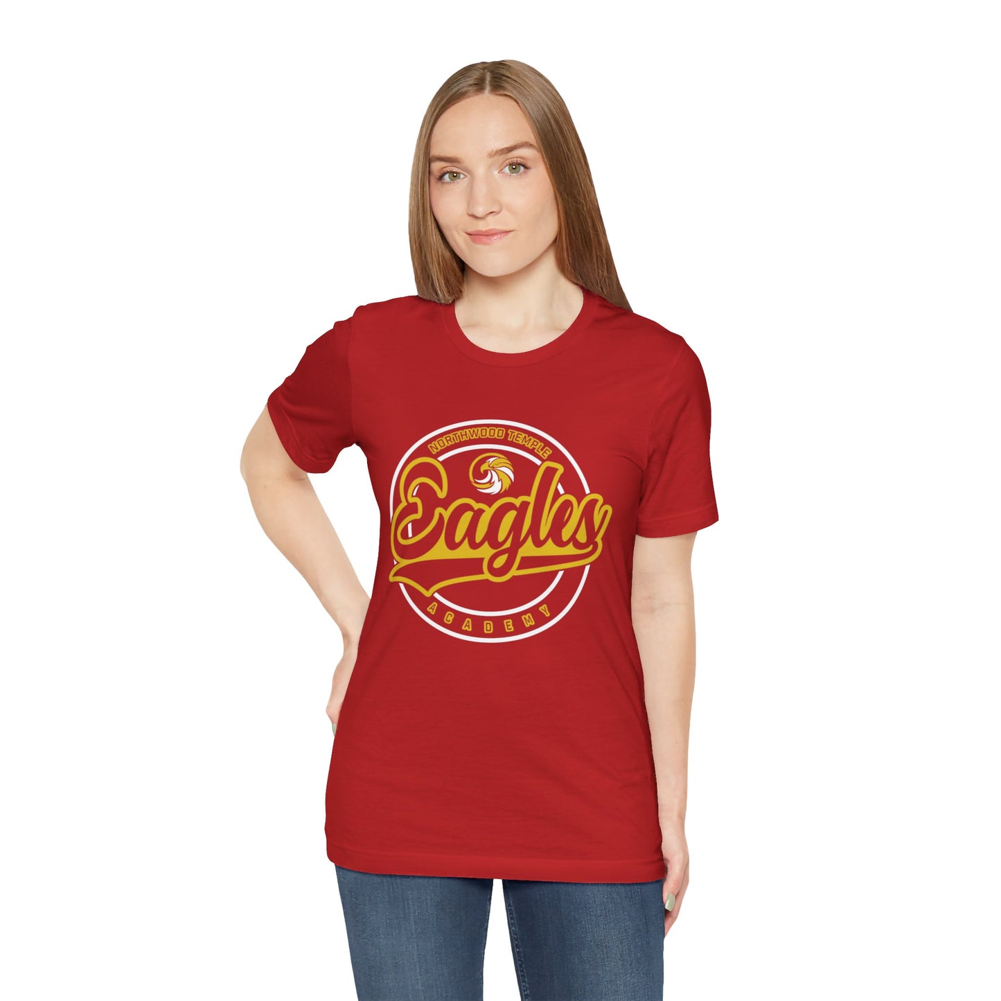 Eagles Circle Stamp - Bella+Canva Unisex Jersey Short Sleeve Tee