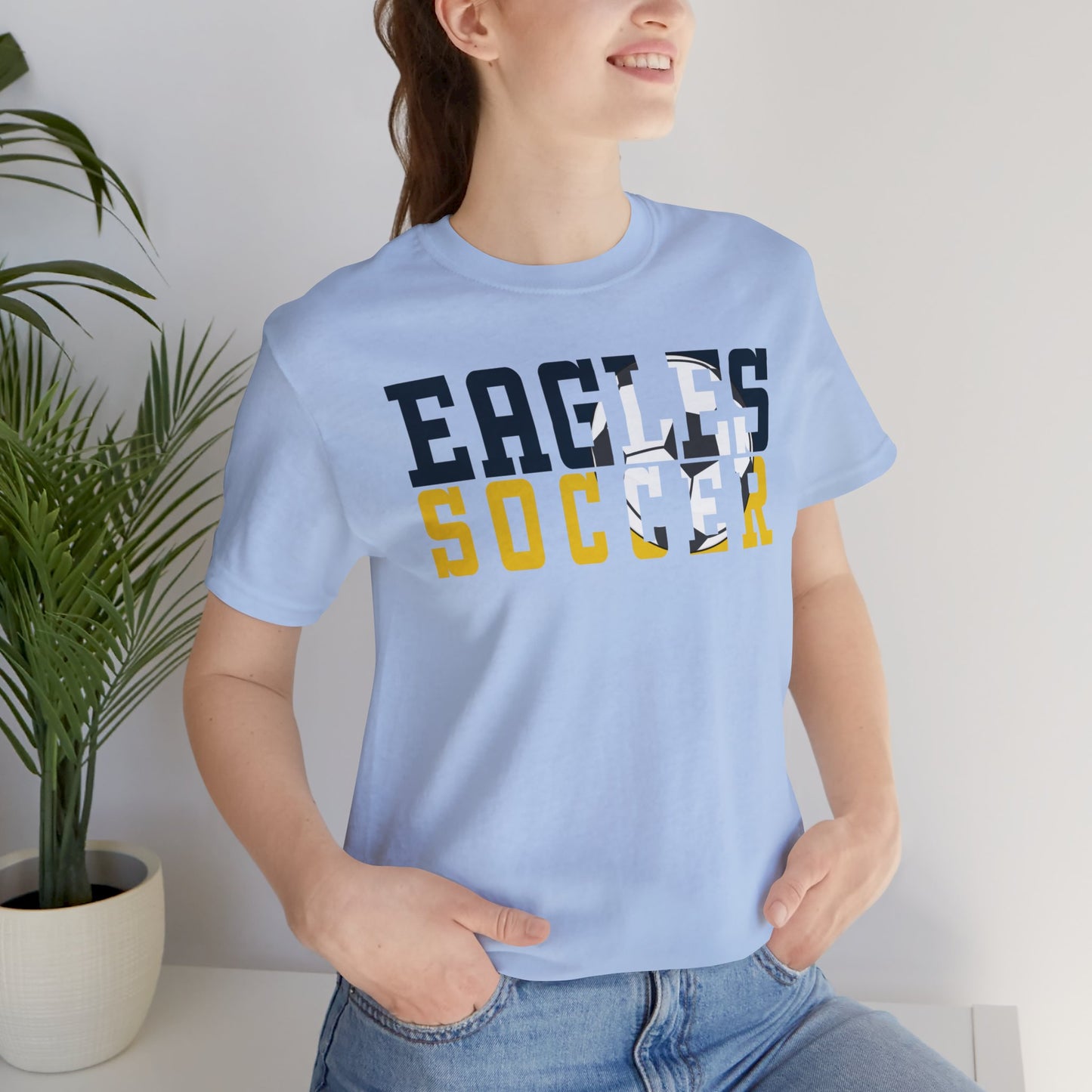 Soccer Cutout - Bella+Canva Unisex Jersey Short Sleeve Tee