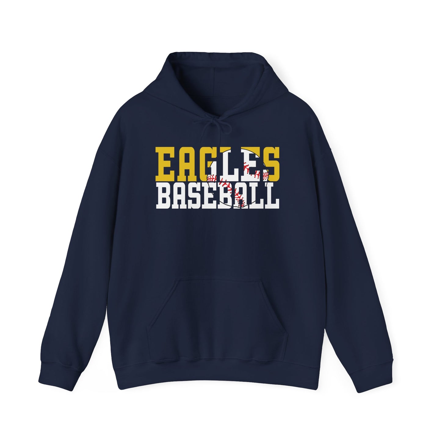 Baseball Cutout - Gildan Unisex Heavy Blend™ Hooded Sweatshirt