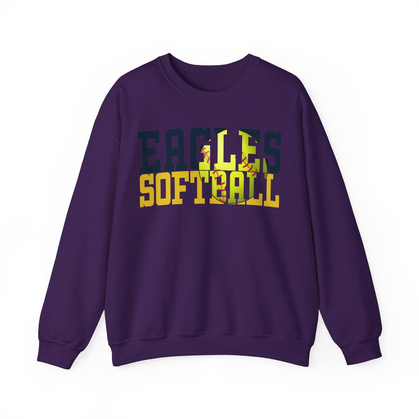 Softball Cutout - Gildan Unisex Heavy Blend™ Crewneck Sweatshirt