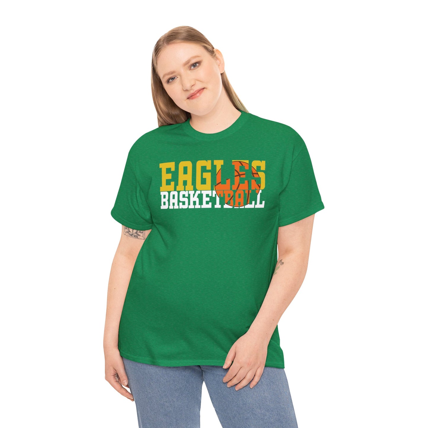 Basketball Cutout - Gildan Unisex Heavy Cotton Tee