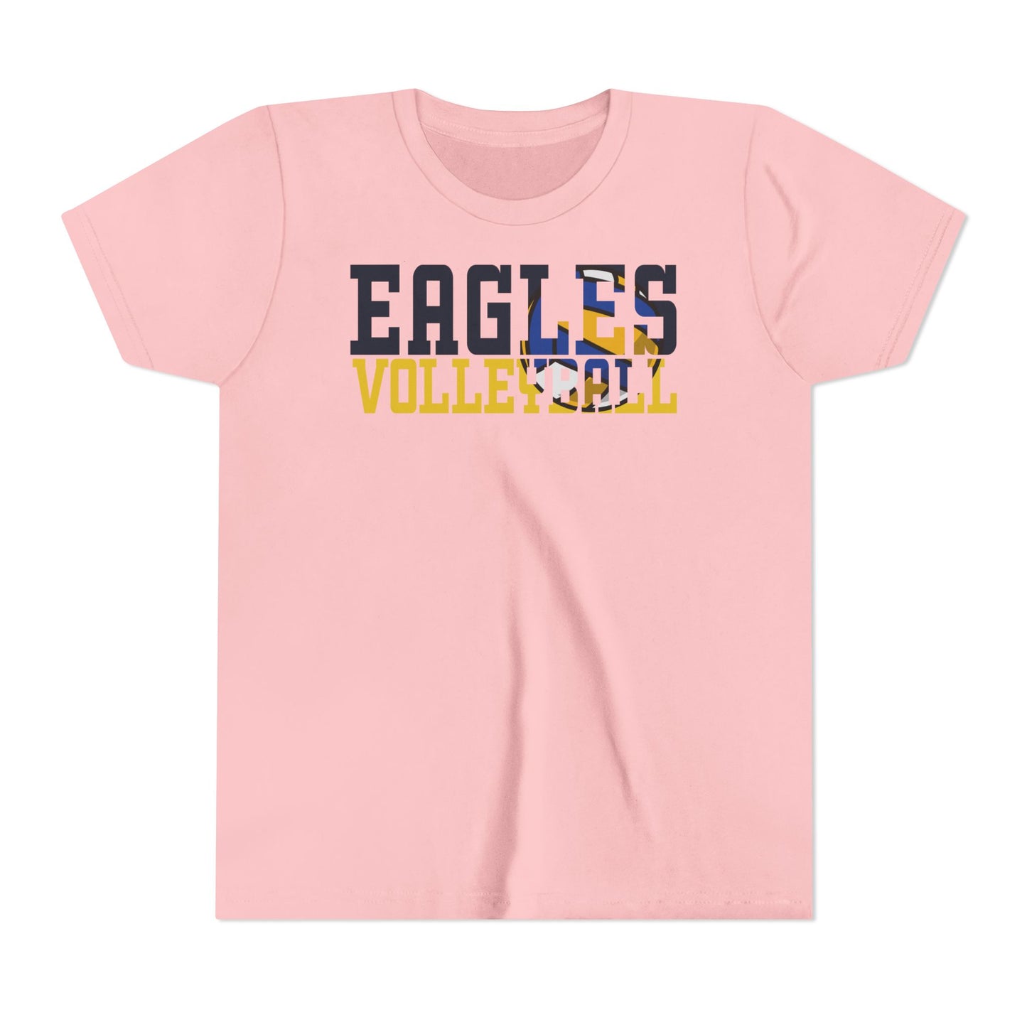 Volleyball Cutout - Bella+Canva Youth Short Sleeve Tee