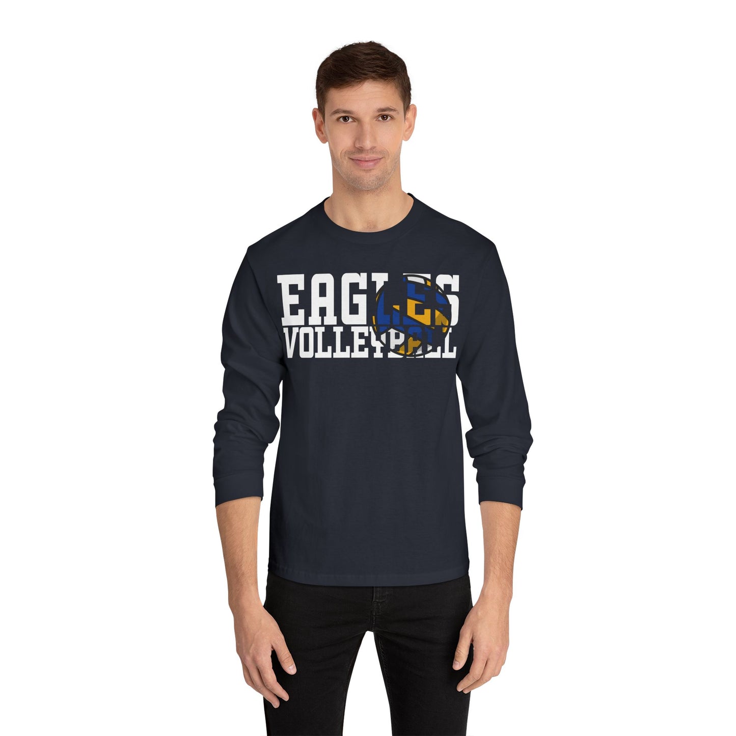 Volleyball Cutout - American Apparel Unisex Classic Long Sleeve T-Shirt