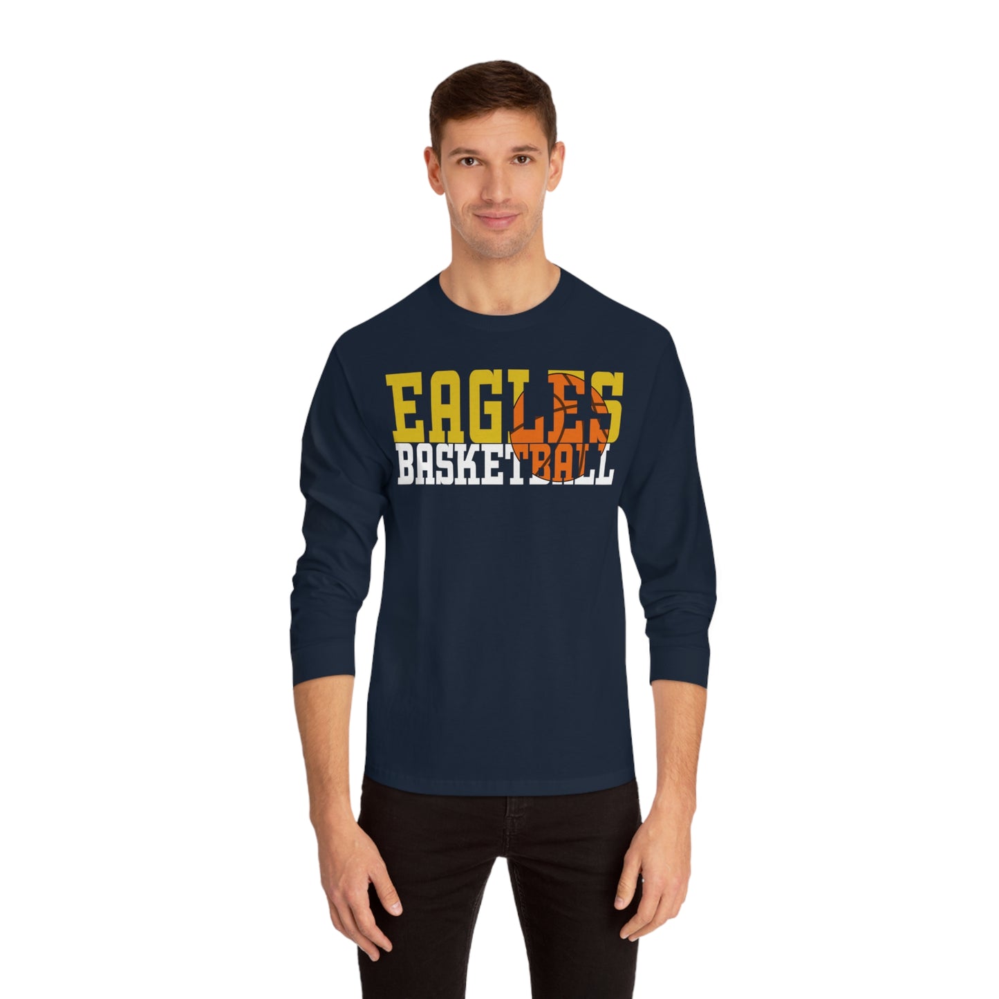 Basketball Cutout - American Apparel Unisex Classic Long Sleeve T-Shirt