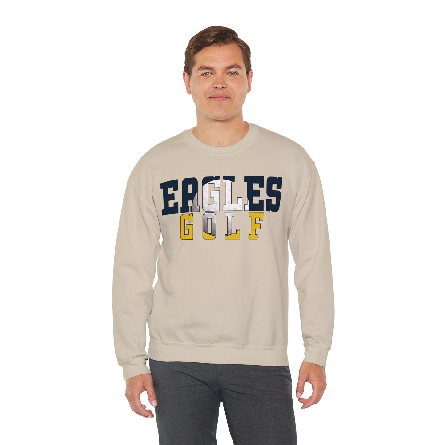 Gold Cutout - Gildan Unisex Heavy Blend™ Crewneck Sweatshirt