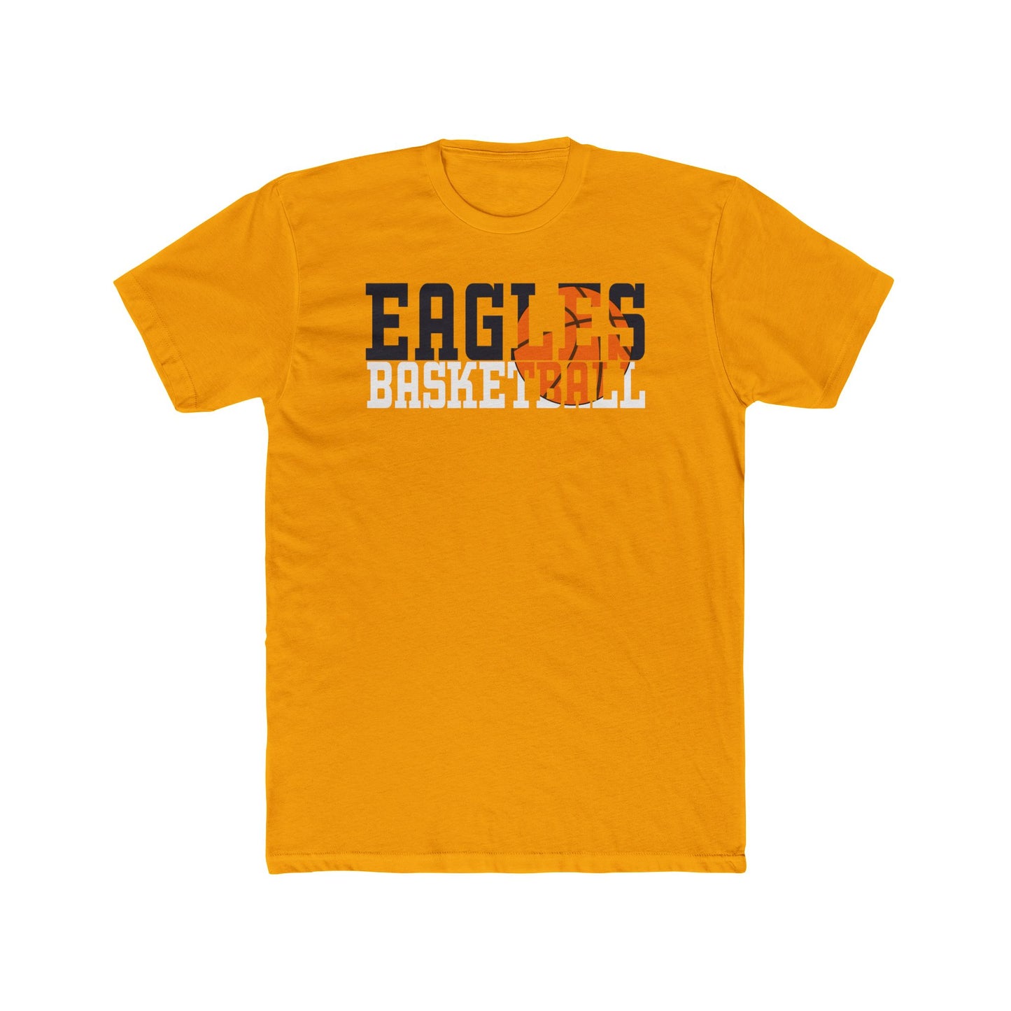 Basketball Cutout - Next Level Men's Cotton Crew Tee