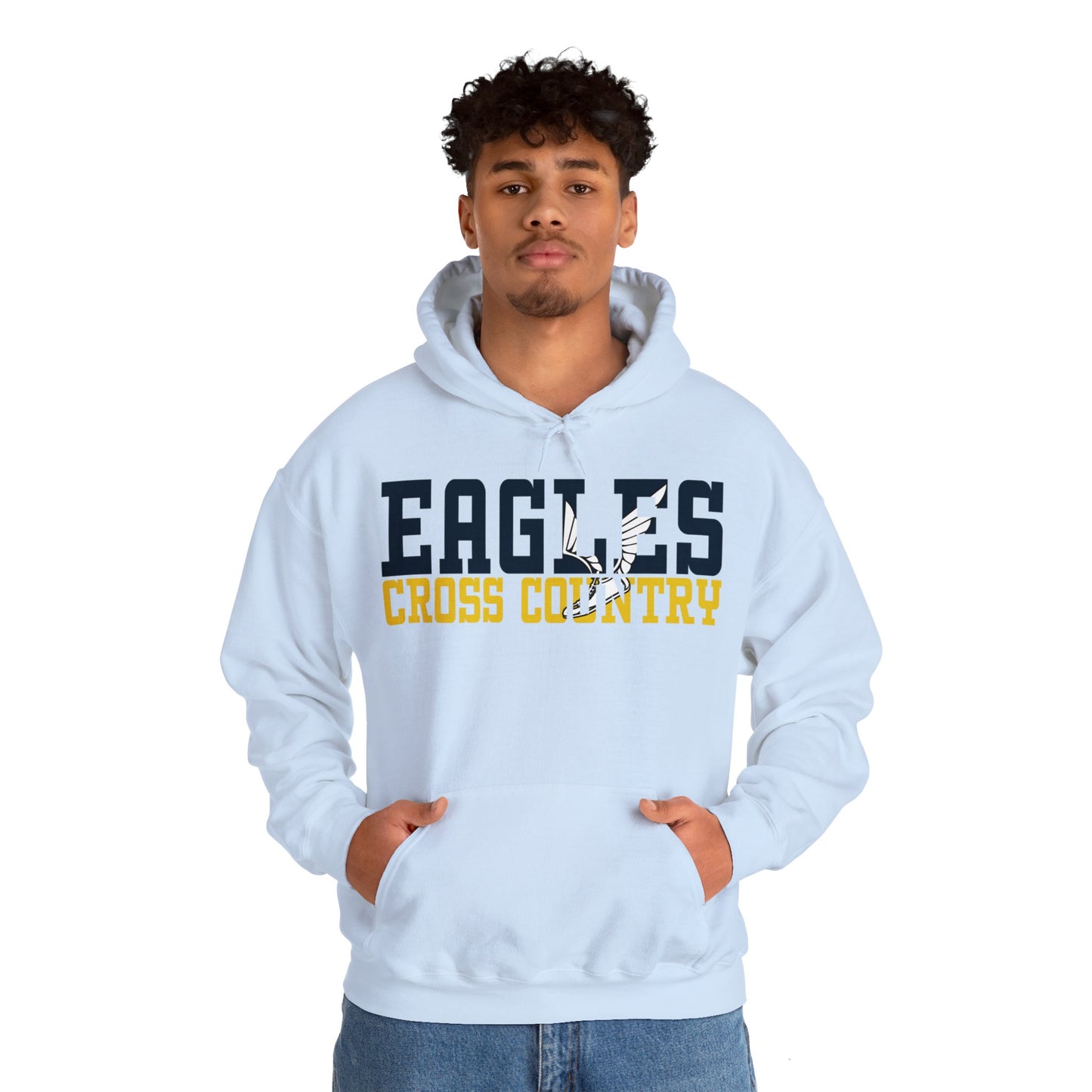 Cross Country Cutout - Gildan Unisex Heavy Blend™ Hooded Sweatshirt