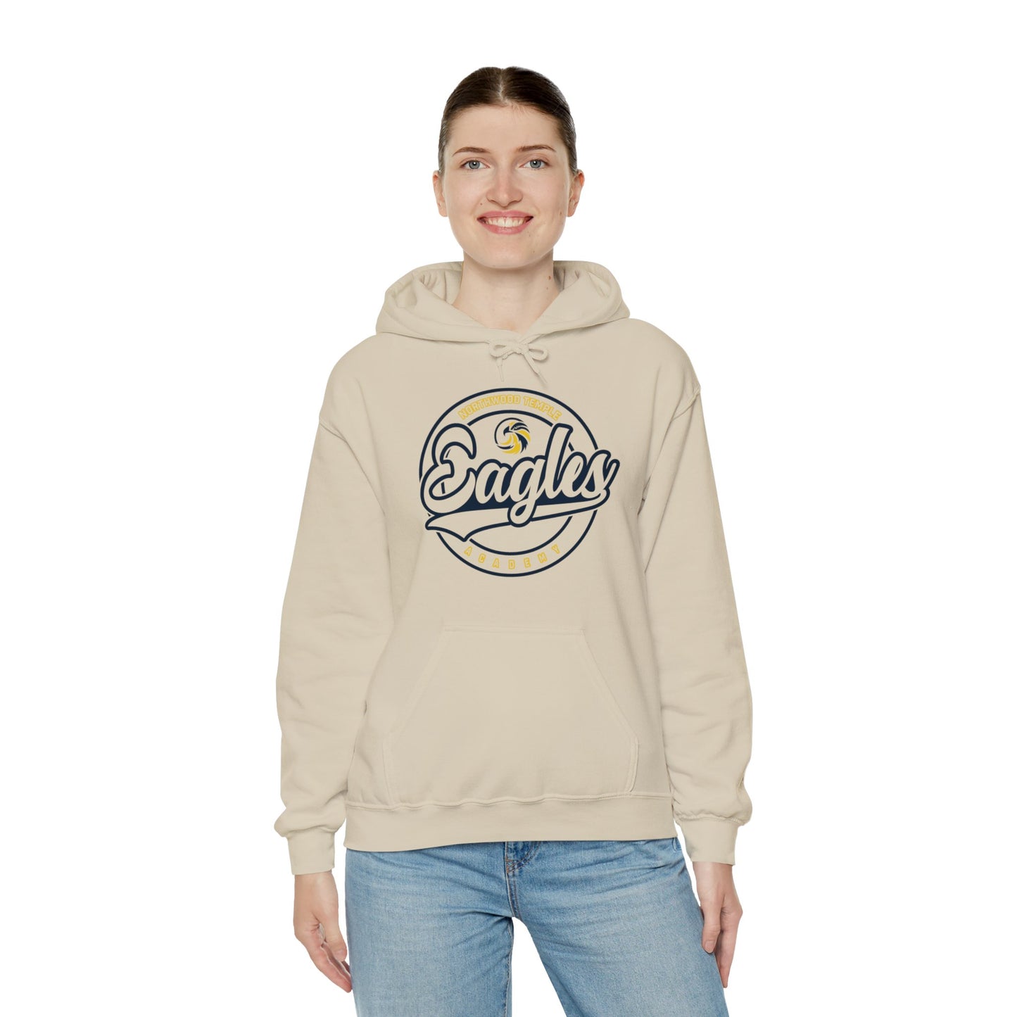 Eagles Circle Stamp - Gildan Unisex Heavy Blend™ Hooded Sweatshirt