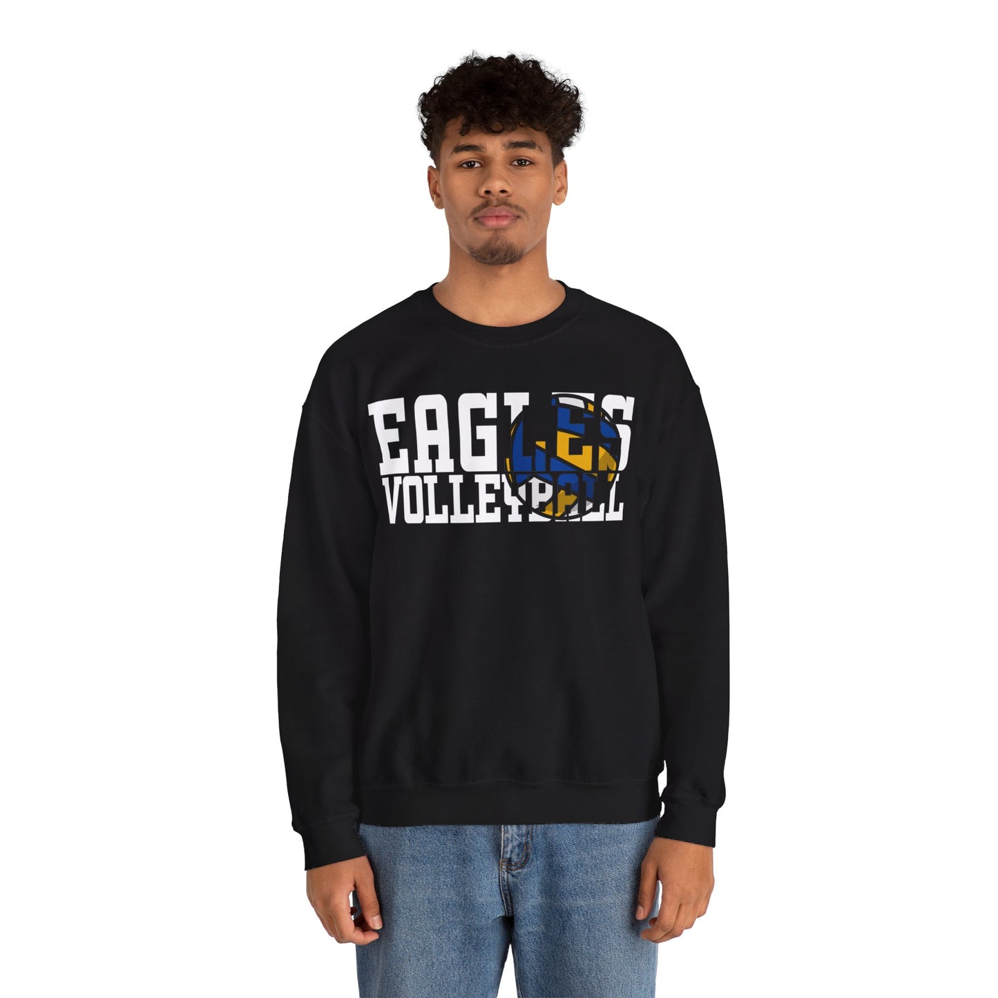 Volleyball Cutout - Gildan Unisex Heavy Blend™ Crewneck Sweatshirt