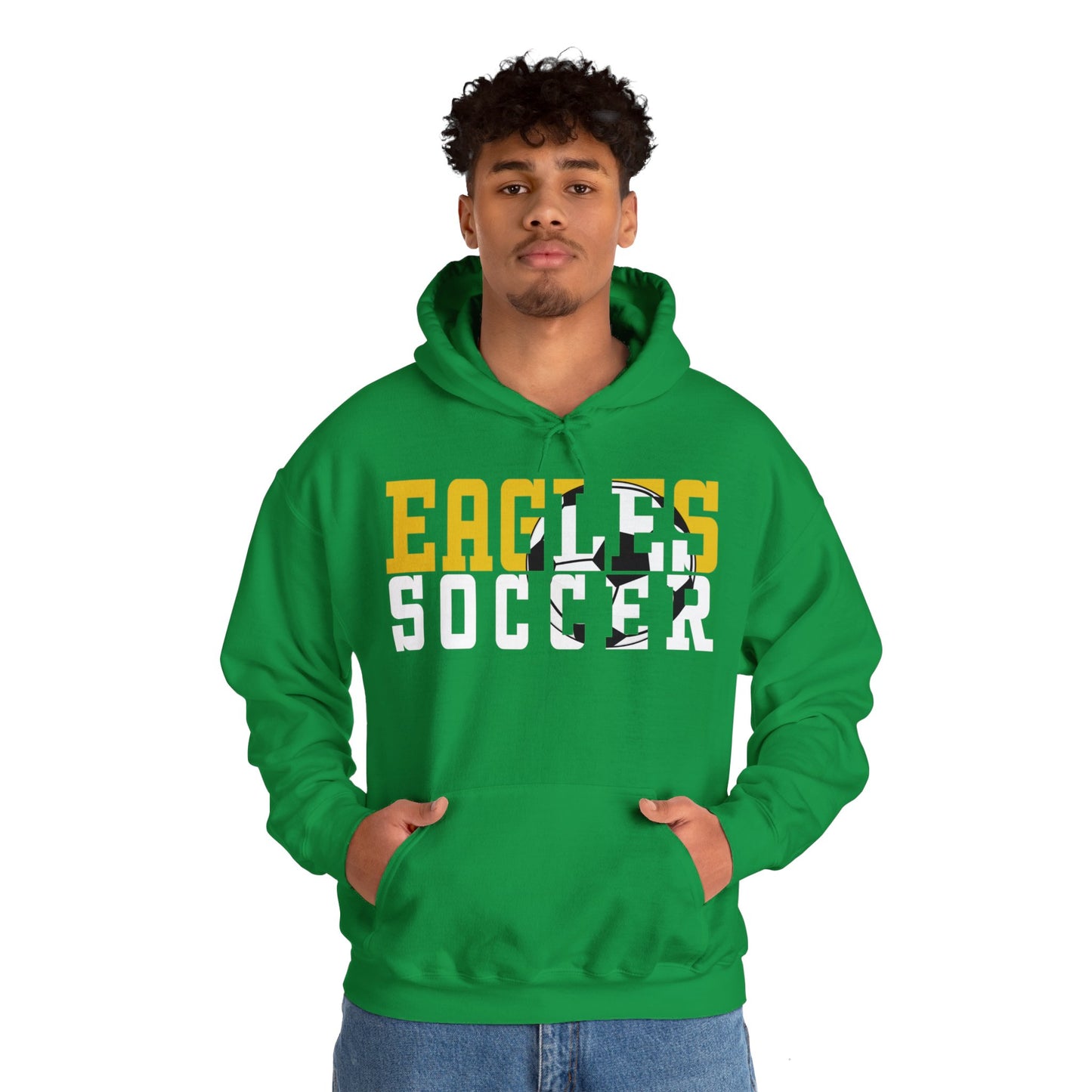 Soccer Cutout - Gildan Unisex Heavy Blend™ Hooded Sweatshirt