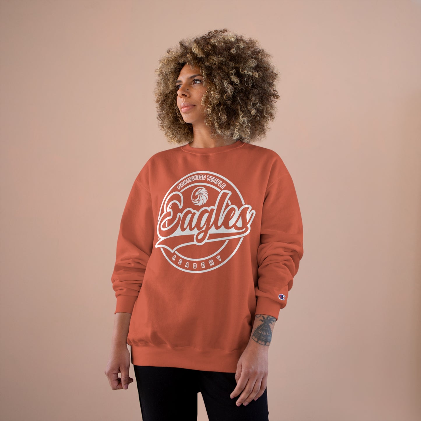 Eagles Circle Stamp - Champion Sweatshirt