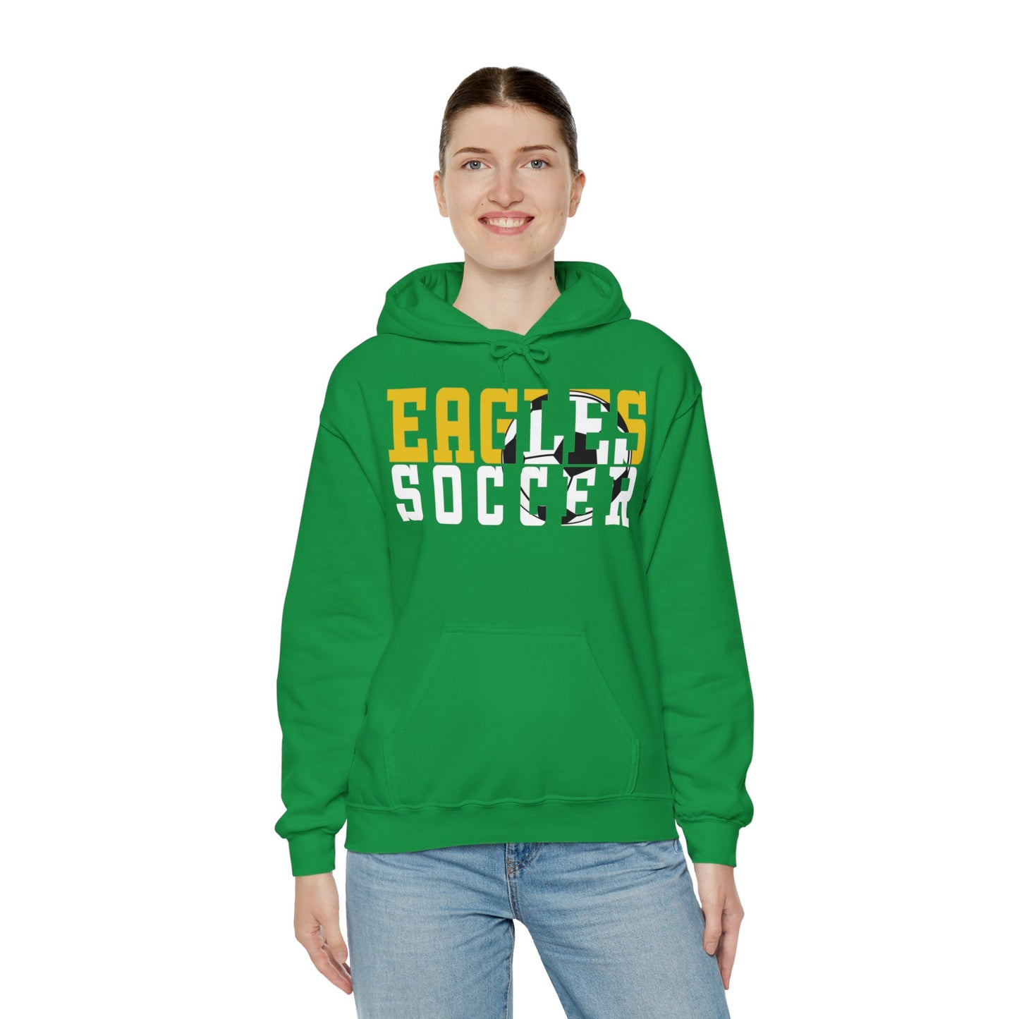 Soccer Cutout - Gildan Unisex Heavy Blend™ Hooded Sweatshirt