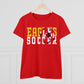 Soccer Cutout - Gildan Women's Midweight Cotton Tee