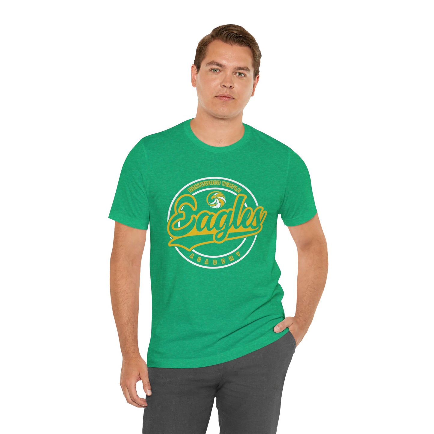 Eagles Circle Stamp - Bella+Canva Unisex Jersey Short Sleeve Tee