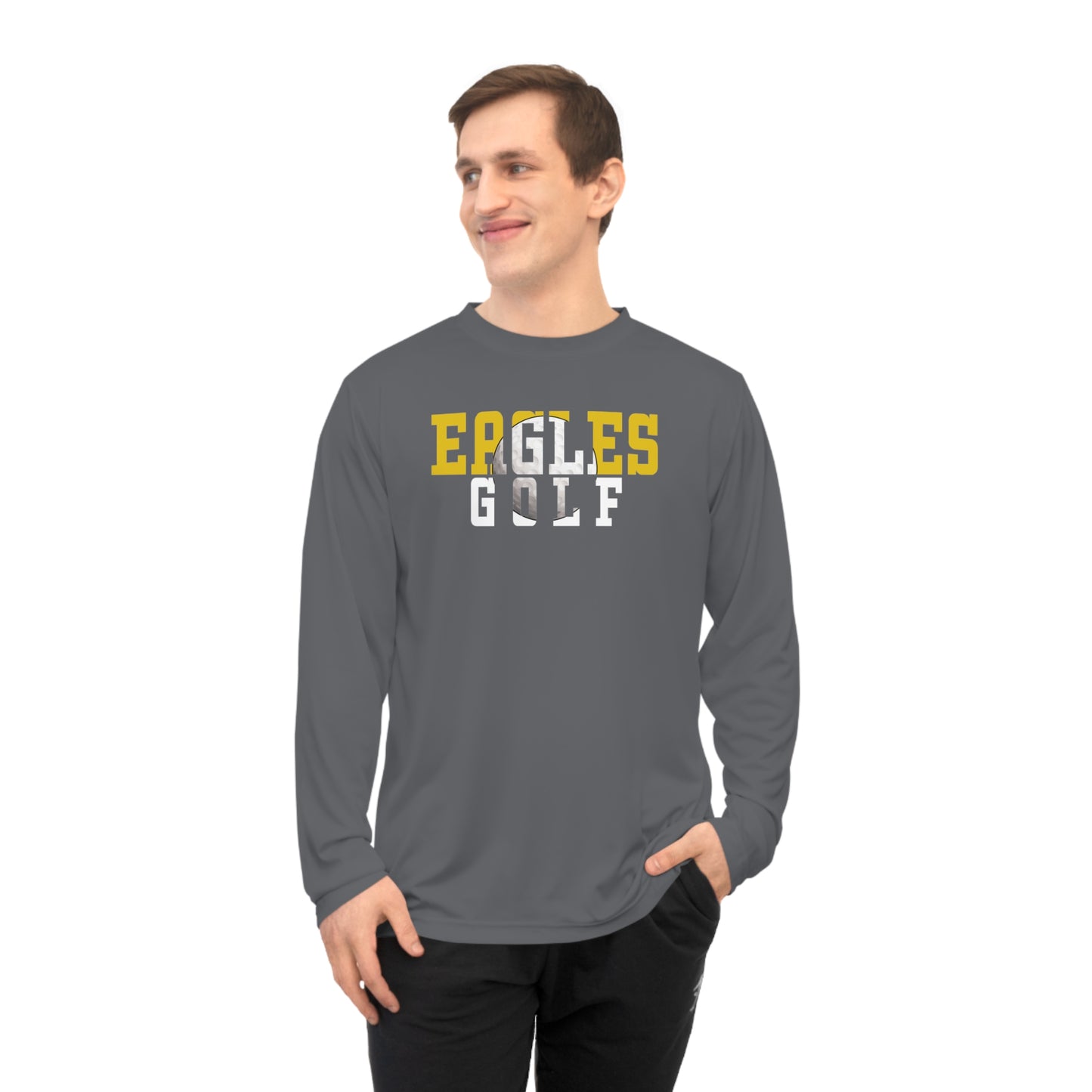 Golf Cutout - Team 365 Unisex Performance Long Sleeve Shirt