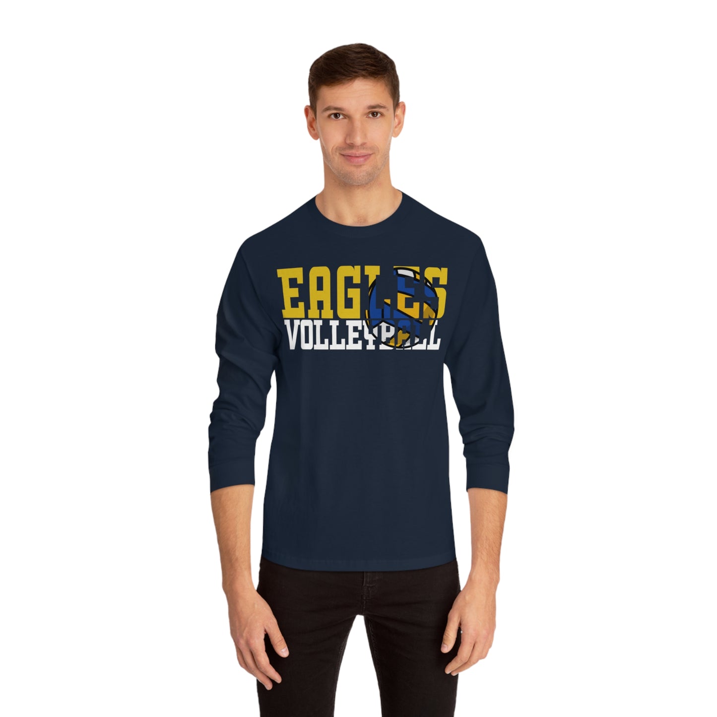 Volleyball Cutout - American Apparel Unisex Classic Long Sleeve T-Shirt