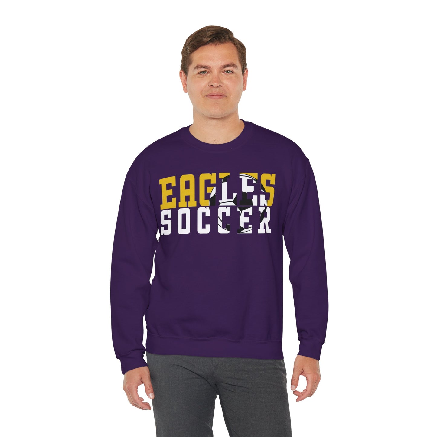 Soccer Cutout - Gildan Unisex Heavy Blend™ Crewneck Sweatshirt