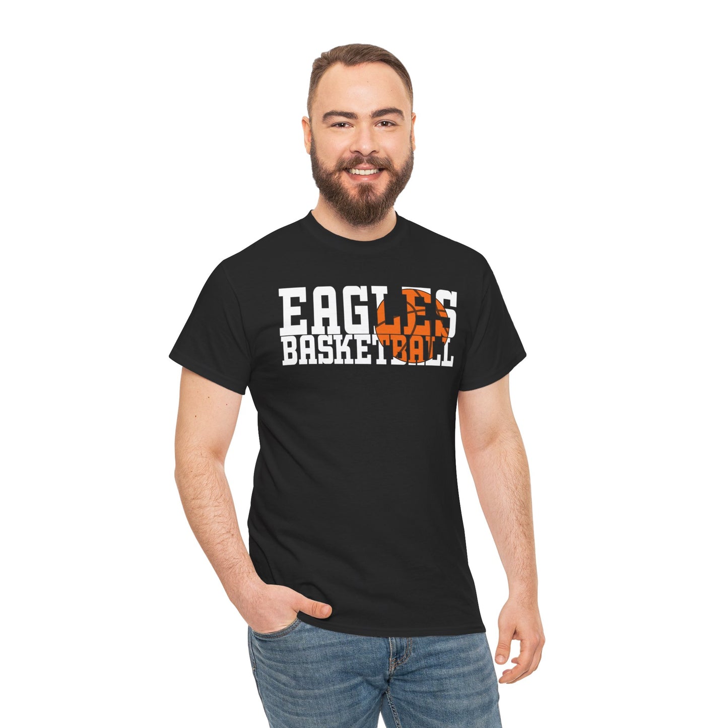 Basketball Cutout - Gildan Unisex Heavy Cotton Tee