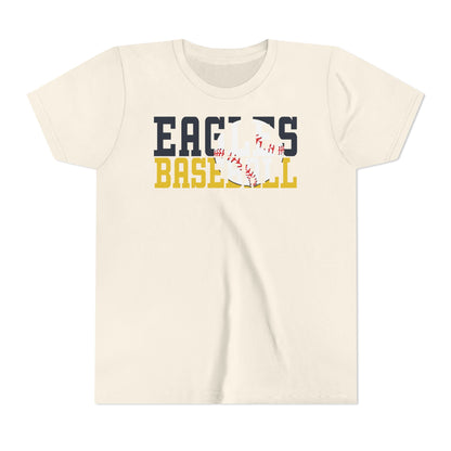 Baseball Cutout - Bella+Canva Youth Short Sleeve Tee