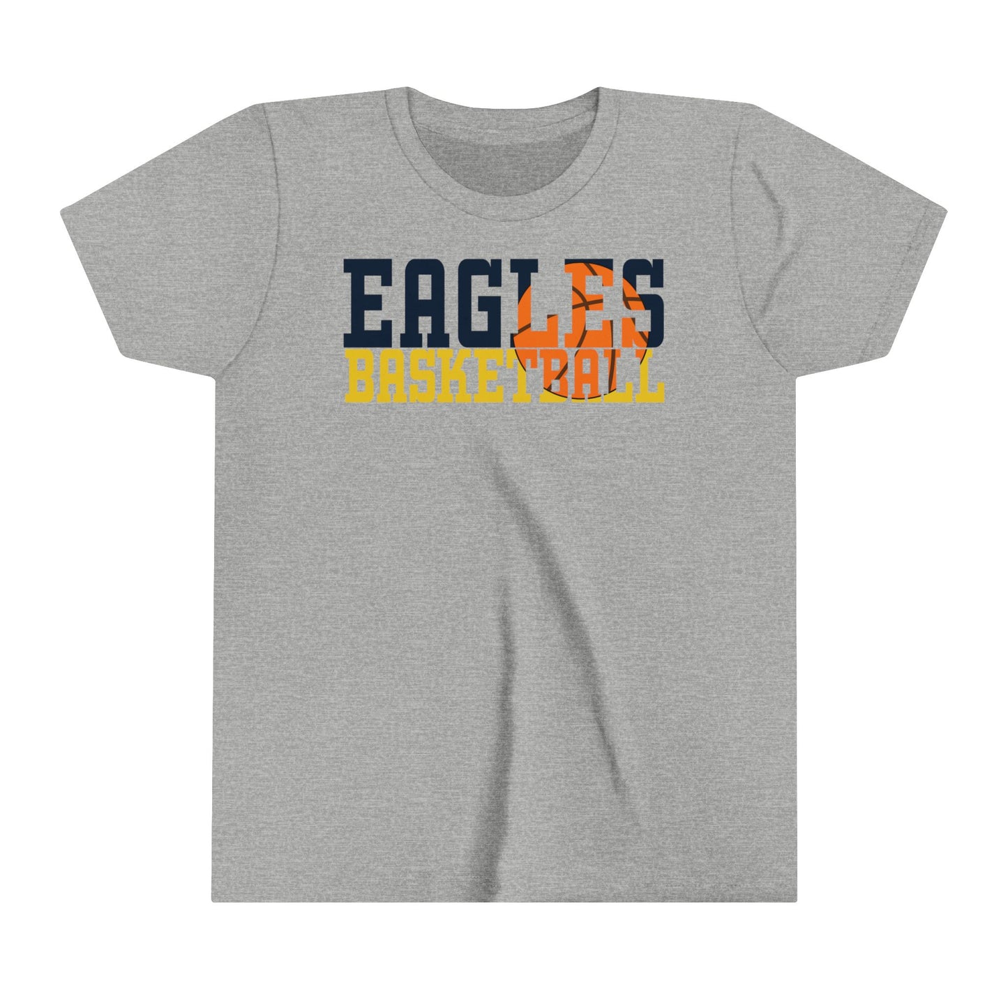 Basketball Cutout - Bella+Canva Youth Short Sleeve Tee