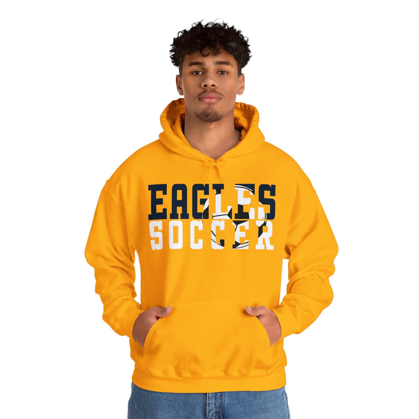 Soccer Cutout - Gildan Unisex Heavy Blend™ Hooded Sweatshirt