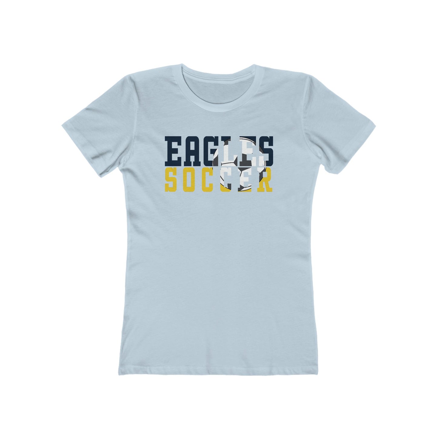 Soccer Cutout - Next Level Women's The Boyfriend Tee