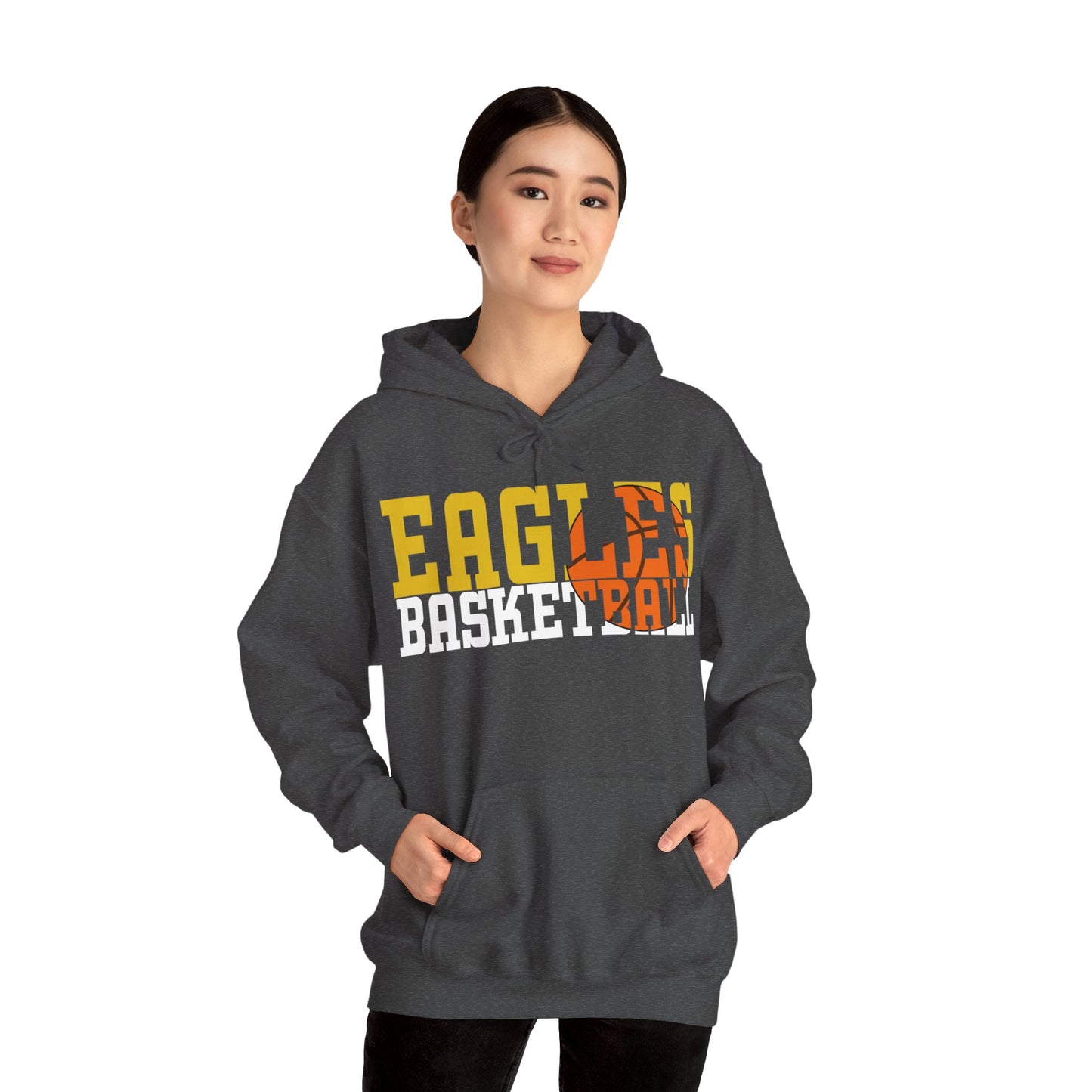 Basketball Cutout - Gildan Unisex Heavy Blend™ Hooded Sweatshirt