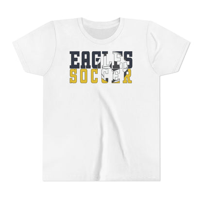 Soccer Cutout - Bella+Canva Youth Short Sleeve Tee