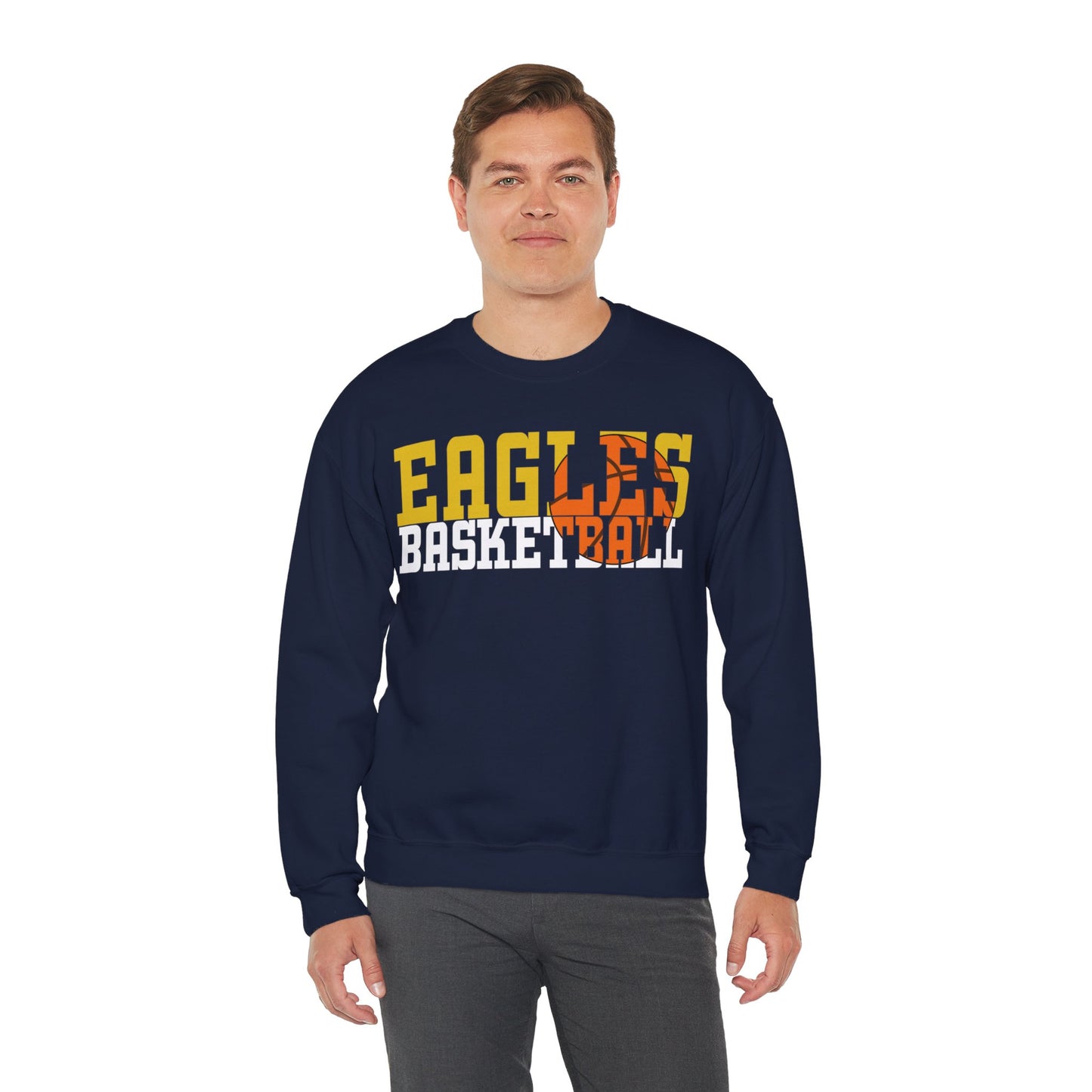 Basketball Cutout - Gildan Unisex Heavy Blend™ Crewneck Sweatshirt