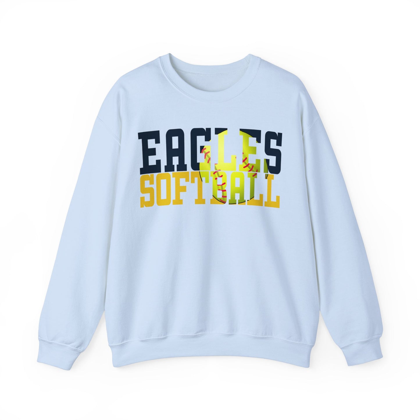 Softball Cutout - Gildan Unisex Heavy Blend™ Crewneck Sweatshirt