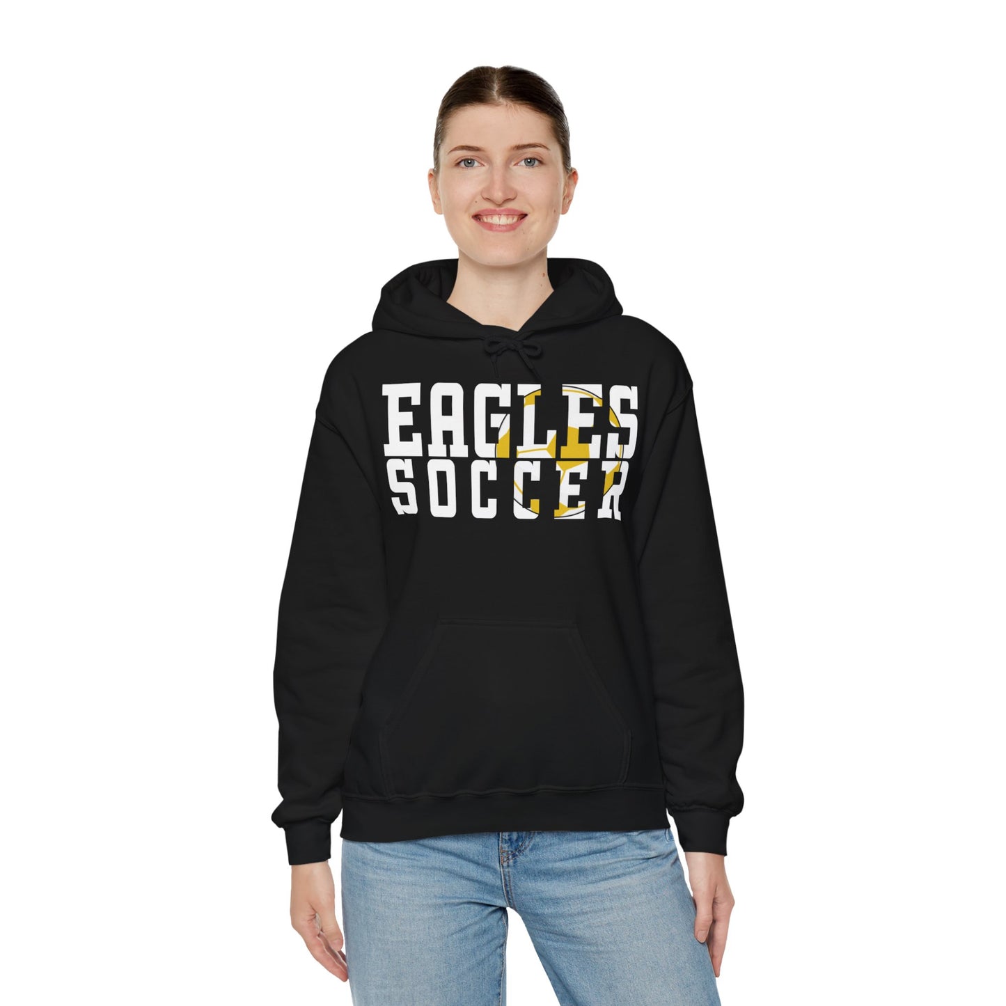 Soccer Cutout - Gildan Unisex Heavy Blend™ Hooded Sweatshirt