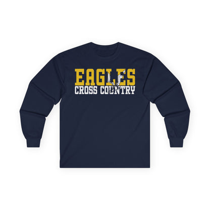 Cross Country Cutout -  Gildan Ultra Cotton Long Sleeve Tee