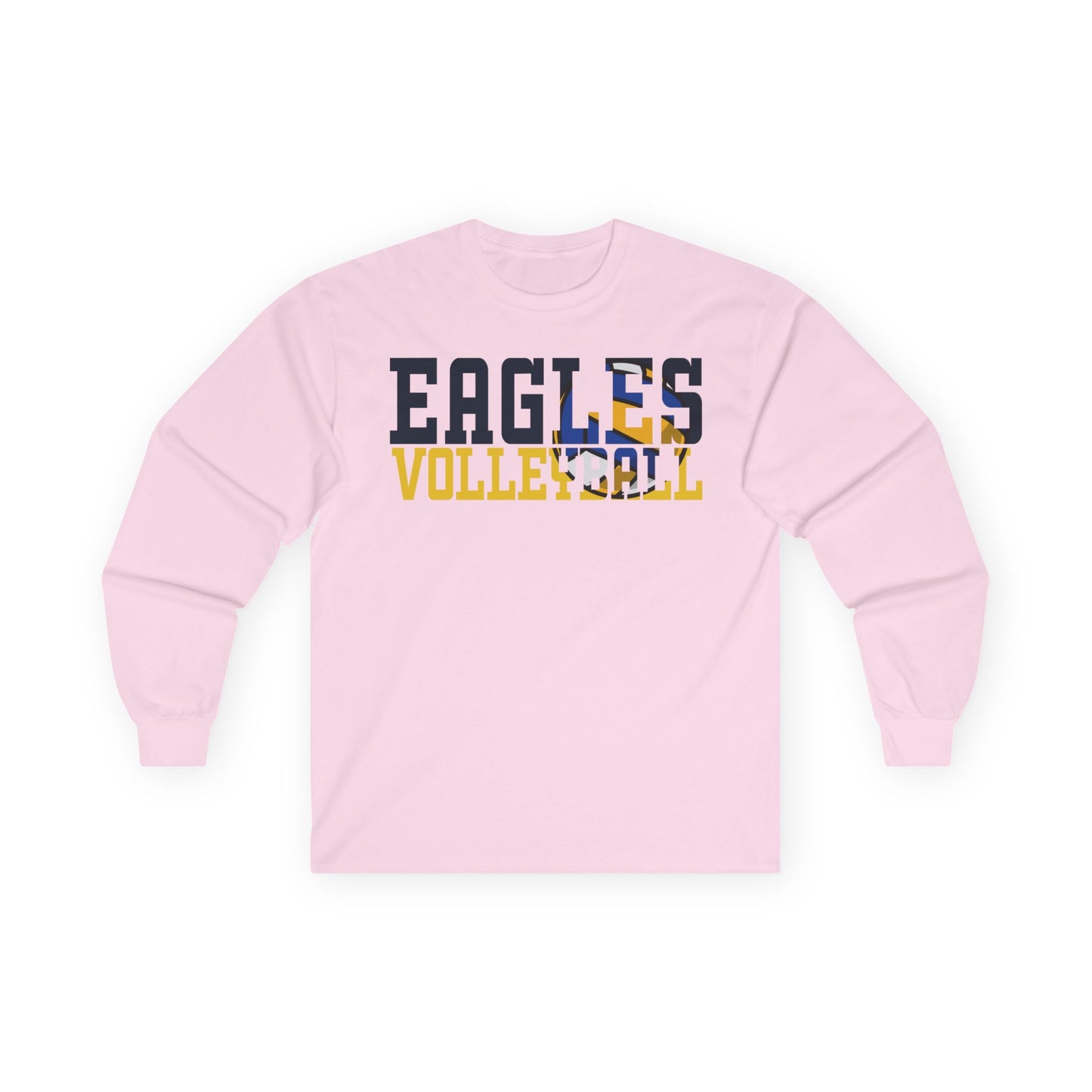 Volleyball Cutout - Gildan Ultra Cotton Long Sleeve Tee