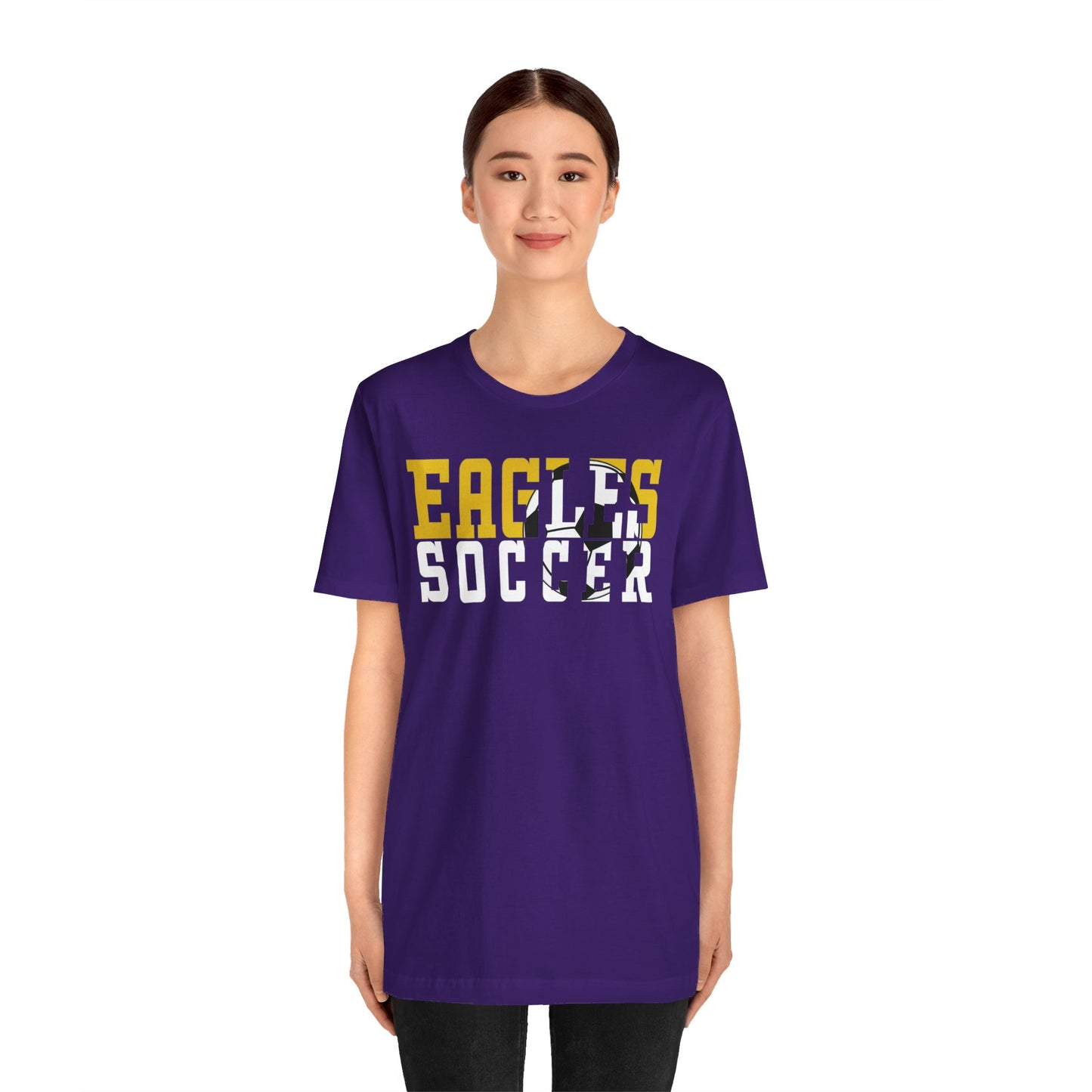 Soccer Cutout - Bella+Canva Unisex Jersey Short Sleeve Tee