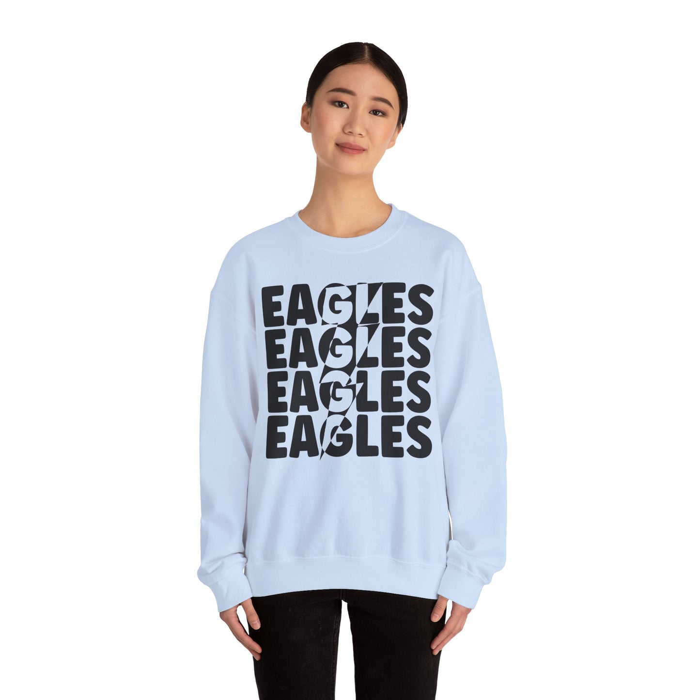 Lightning Bolt Eagle - Gildan Unisex Heavy Blend™ Crewneck Sweatshirt