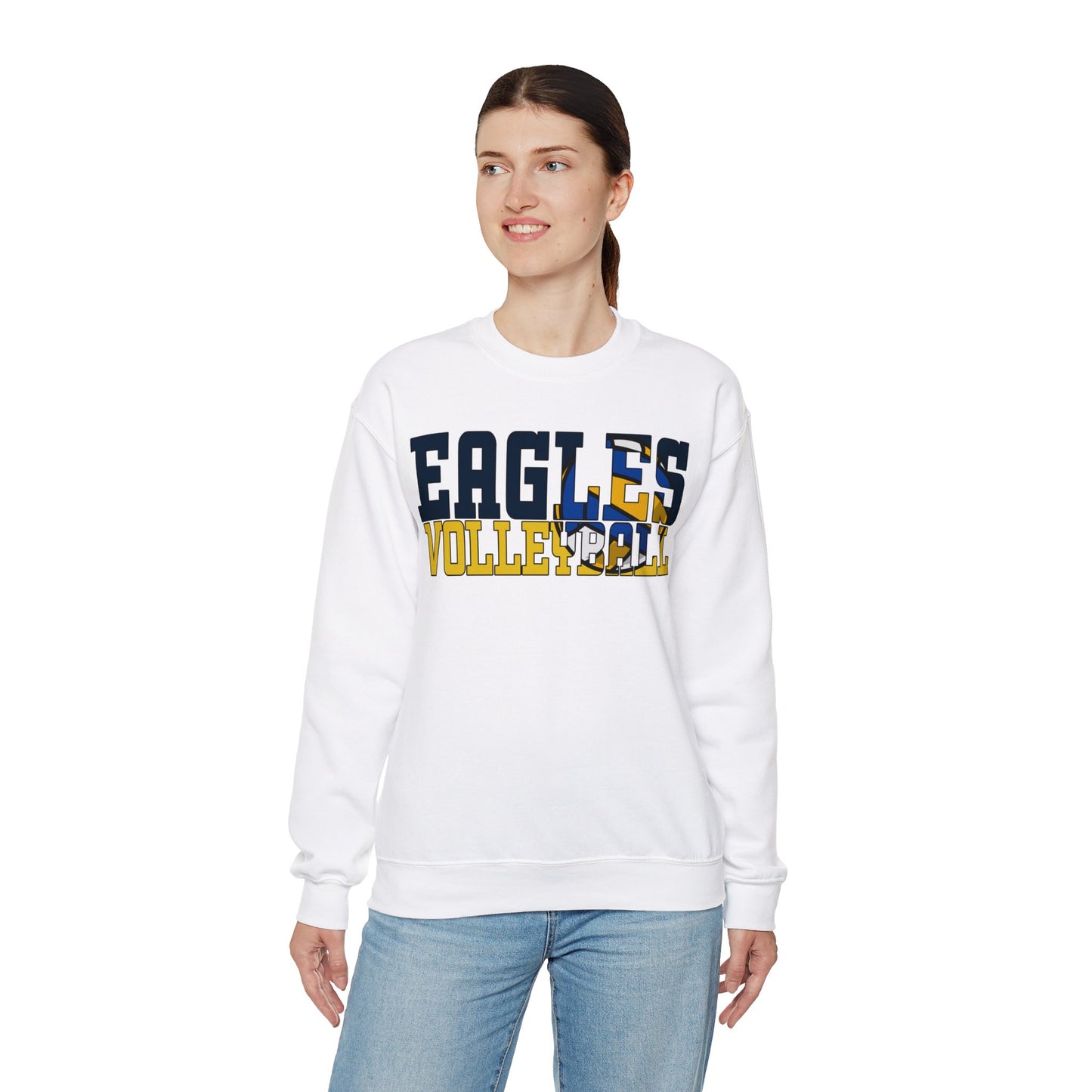 Volleyball Cutout - Gildan Unisex Heavy Blend™ Crewneck Sweatshirt