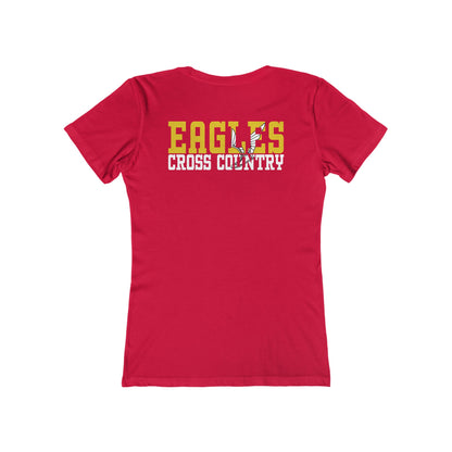 Cross Country Cutout - Next Level Women's The Boyfriend Tee