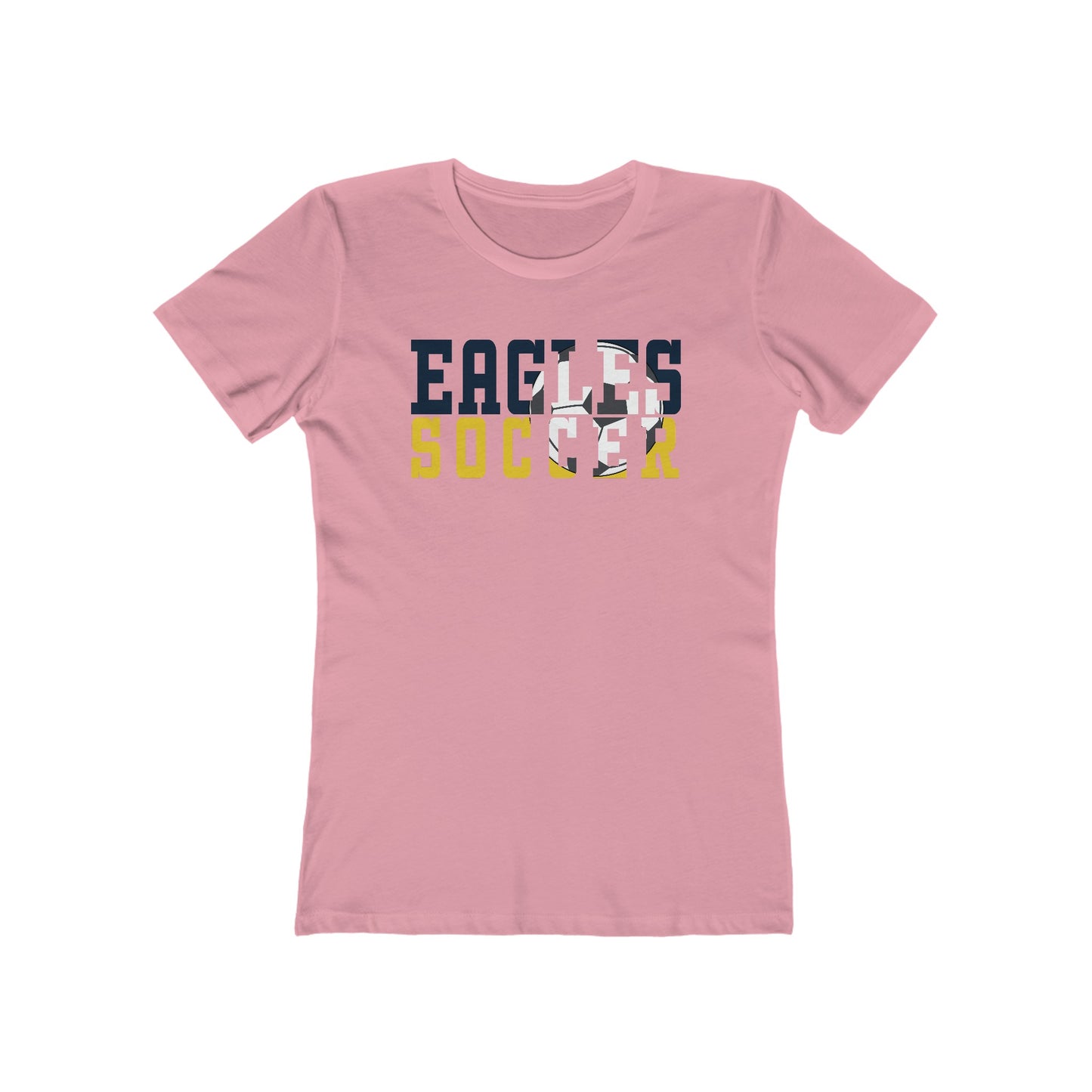 Soccer Cutout - Next Level Women's The Boyfriend Tee