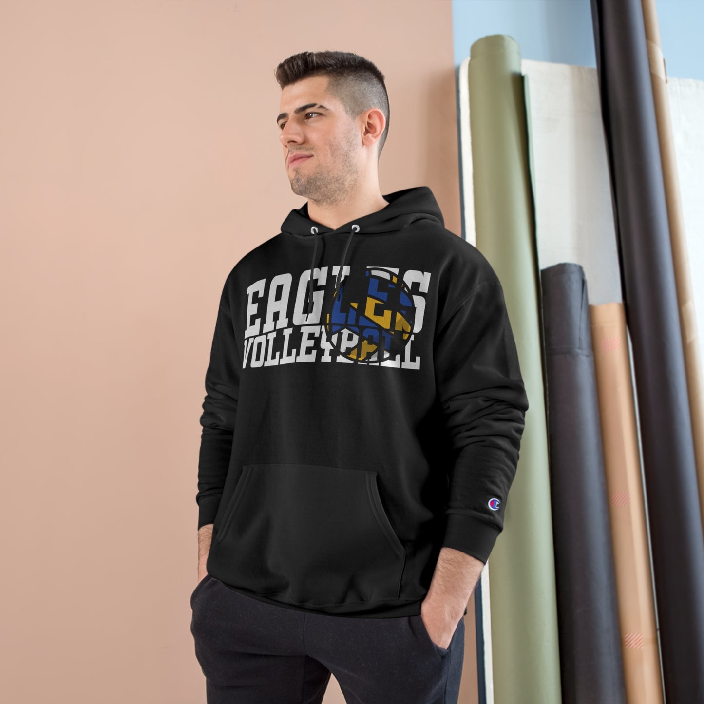 Volleyball Cutout - Champion Hoodie